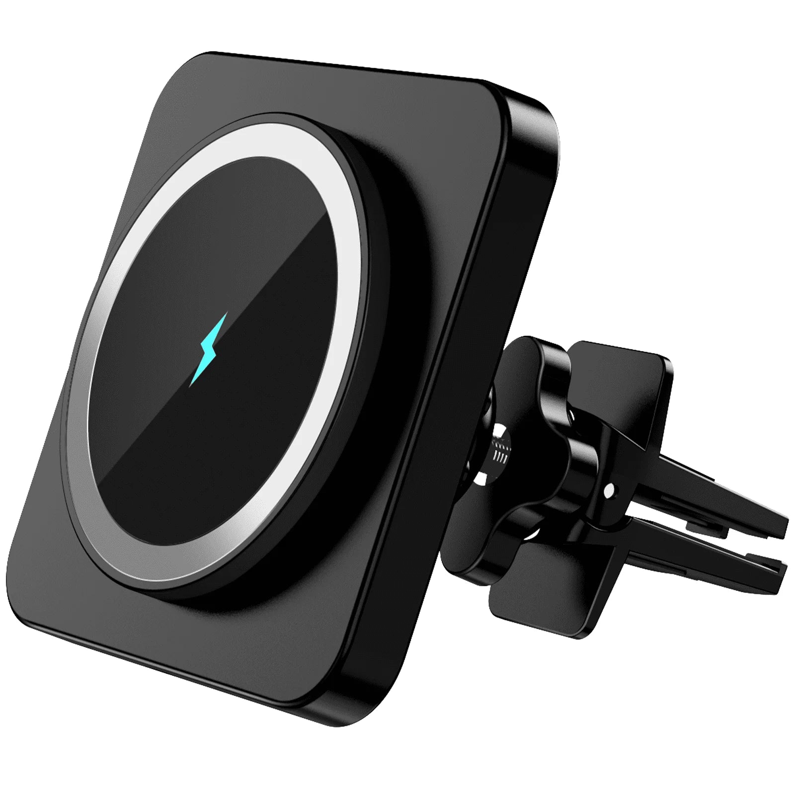 Wireless Charger - Car Mount Fast Charging Air Vent Phone Holder Mount for iPhone 16/15/14/13/12 - Black