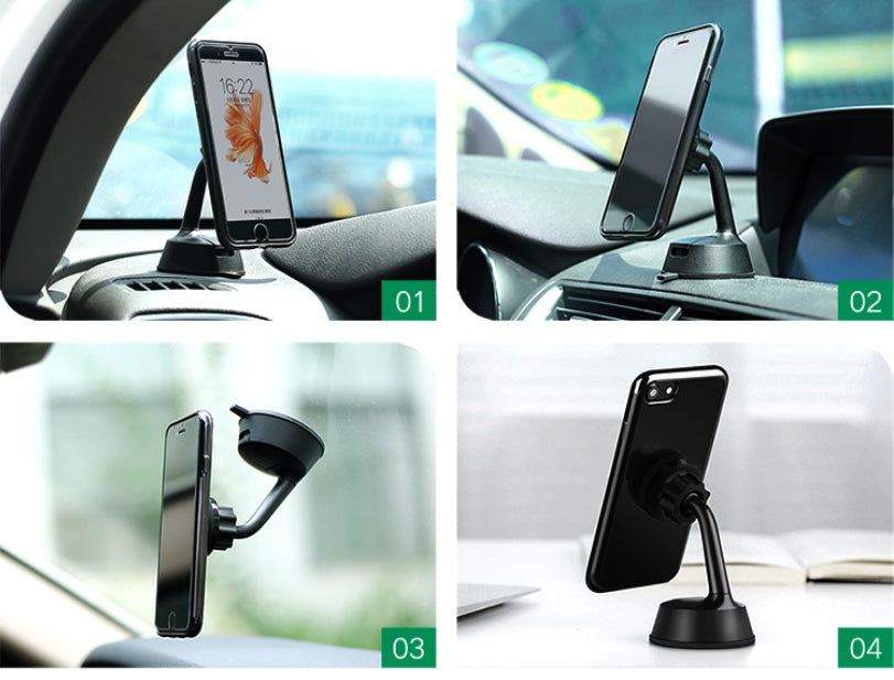 Car mobile phone suction cup type car navigation universal model magnet creative clip multi-function fixed bracket