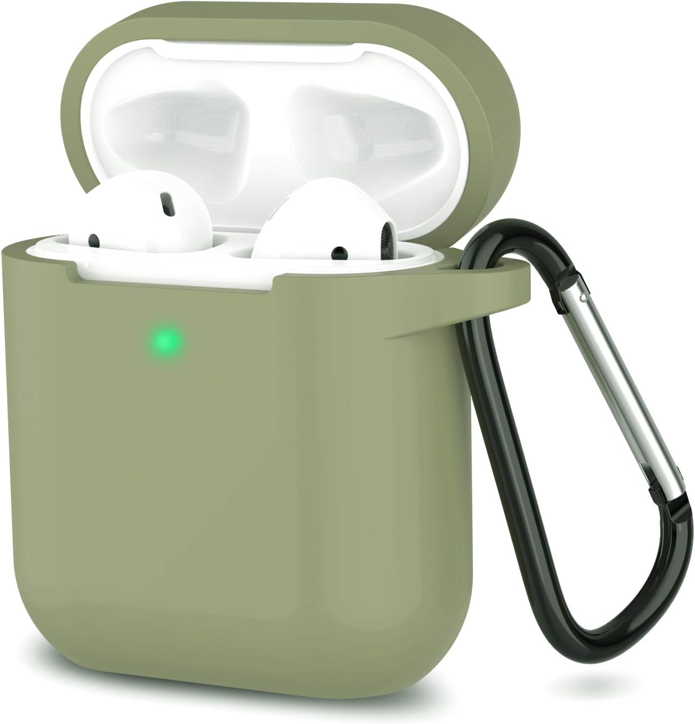 Silicone Case for Apple Airpods 1 & 2 Wireless and Wired Charging Case (Front LED Visible)