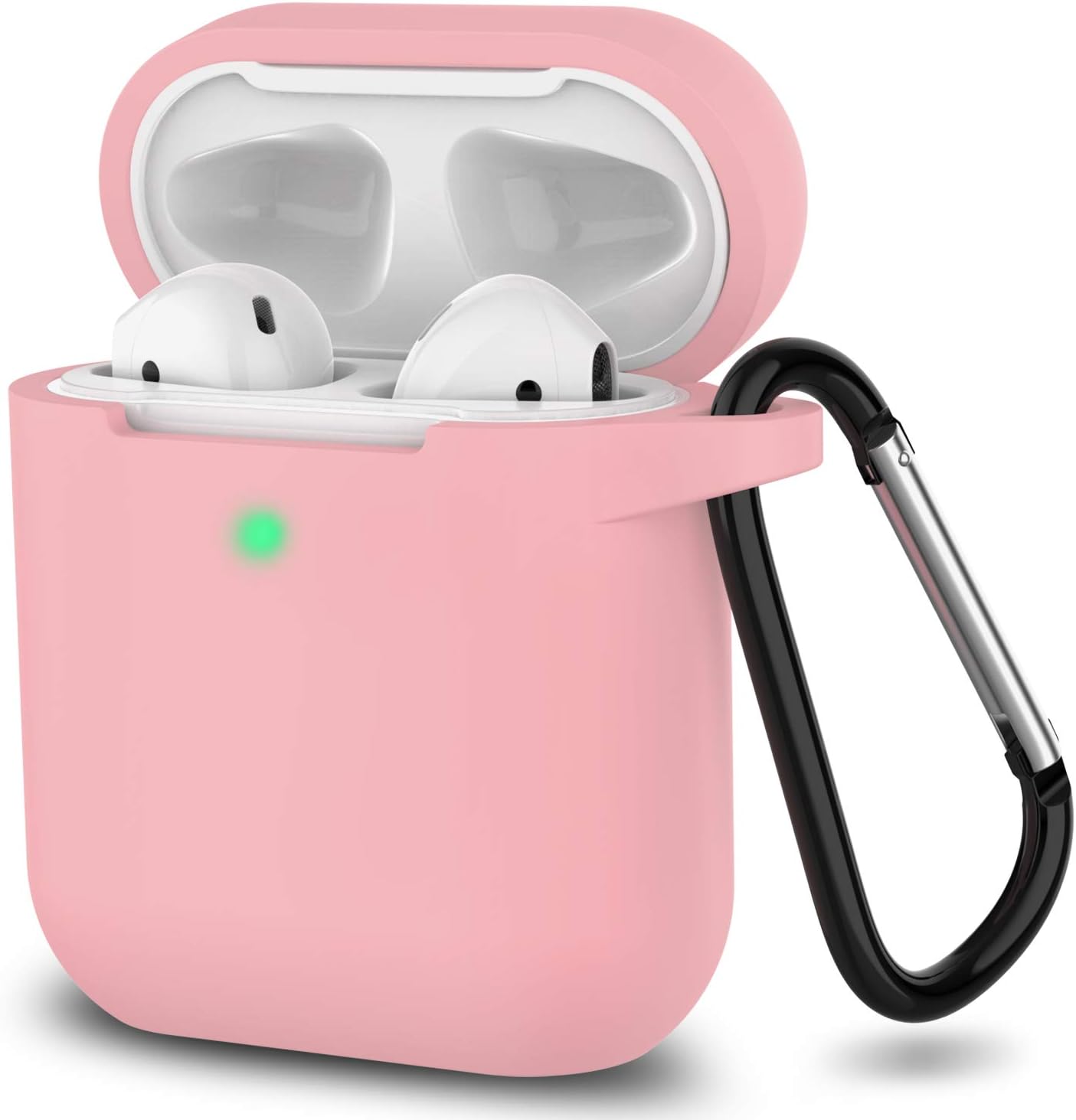 Silicone Case for Apple Airpods 1 & 2 Wireless and Wired Charging Case (Front LED Visible)