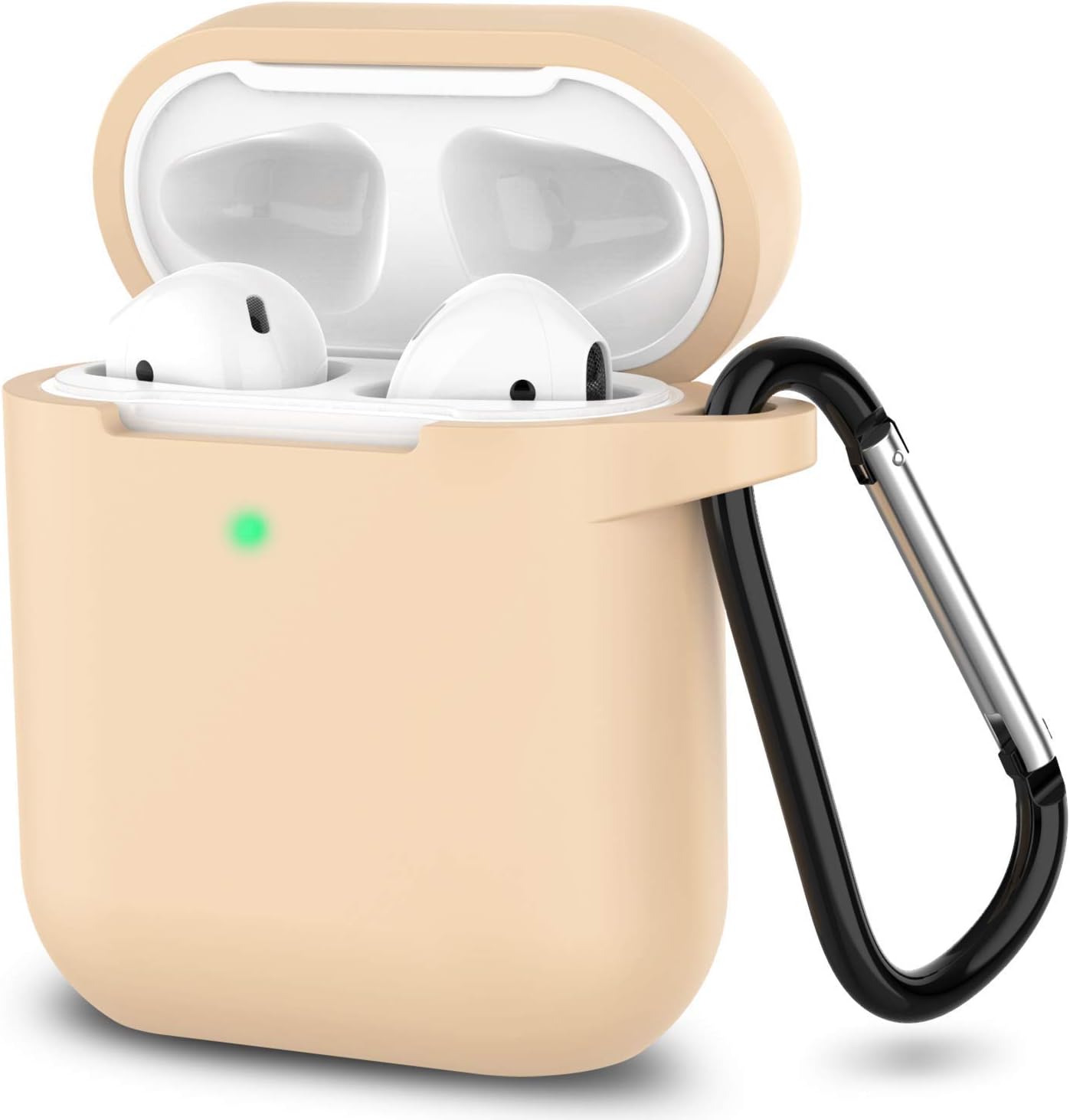 Silicone Case for Apple Airpods 1 & 2 Wireless and Wired Charging Case (Front LED Visible)