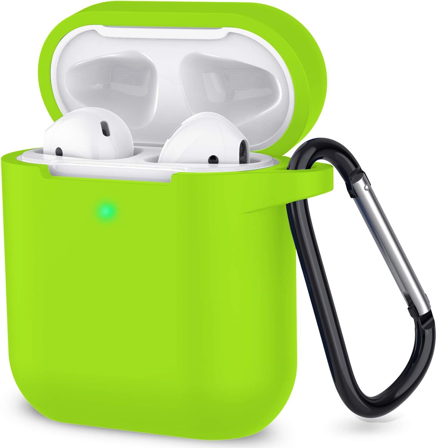 Silicone Case for Apple Airpods 1 & 2 Wireless and Wired Charging Case (Front LED Visible)