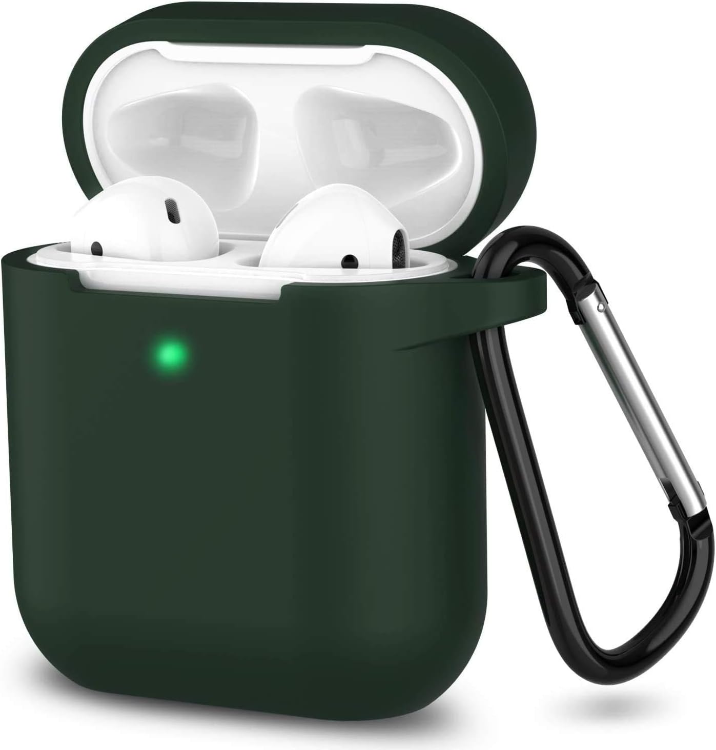 Silicone Case for Apple Airpods 1 & 2 Wireless and Wired Charging Case (Front LED Visible)