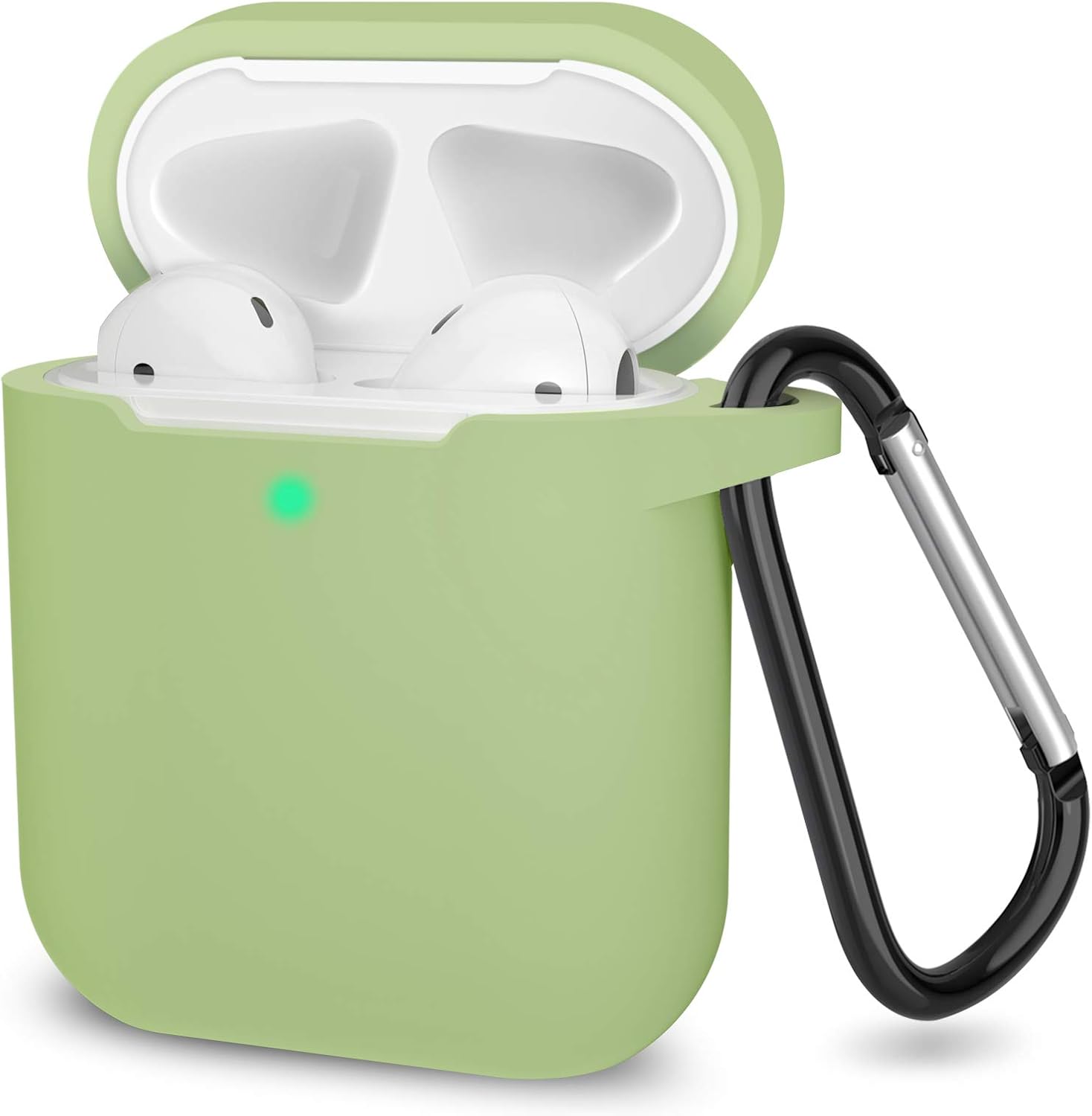 Silicone Case for Apple Airpods 1 & 2 Wireless and Wired Charging Case (Front LED Visible)