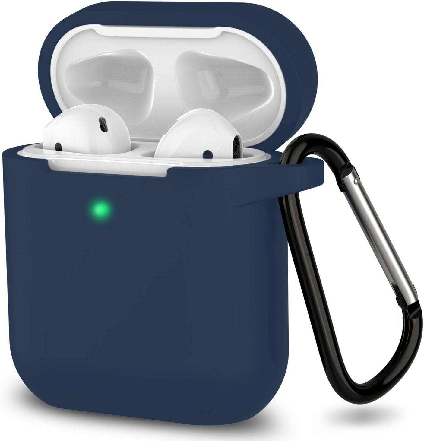 Silicone Case for Apple Airpods 1 & 2 Wireless and Wired Charging Case (Front LED Visible)