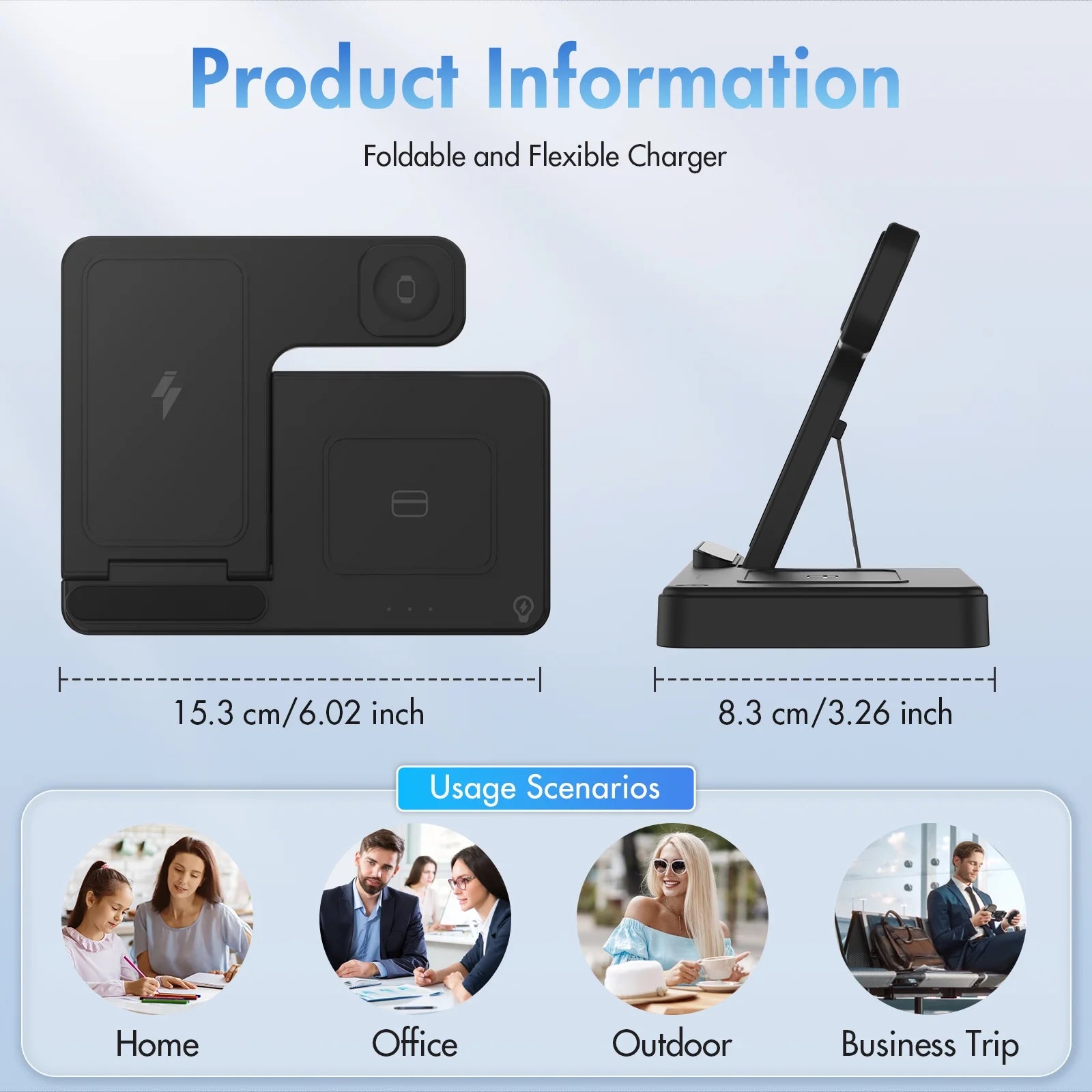 3 in 1 Charging Station for Recent Apple Prodcuts