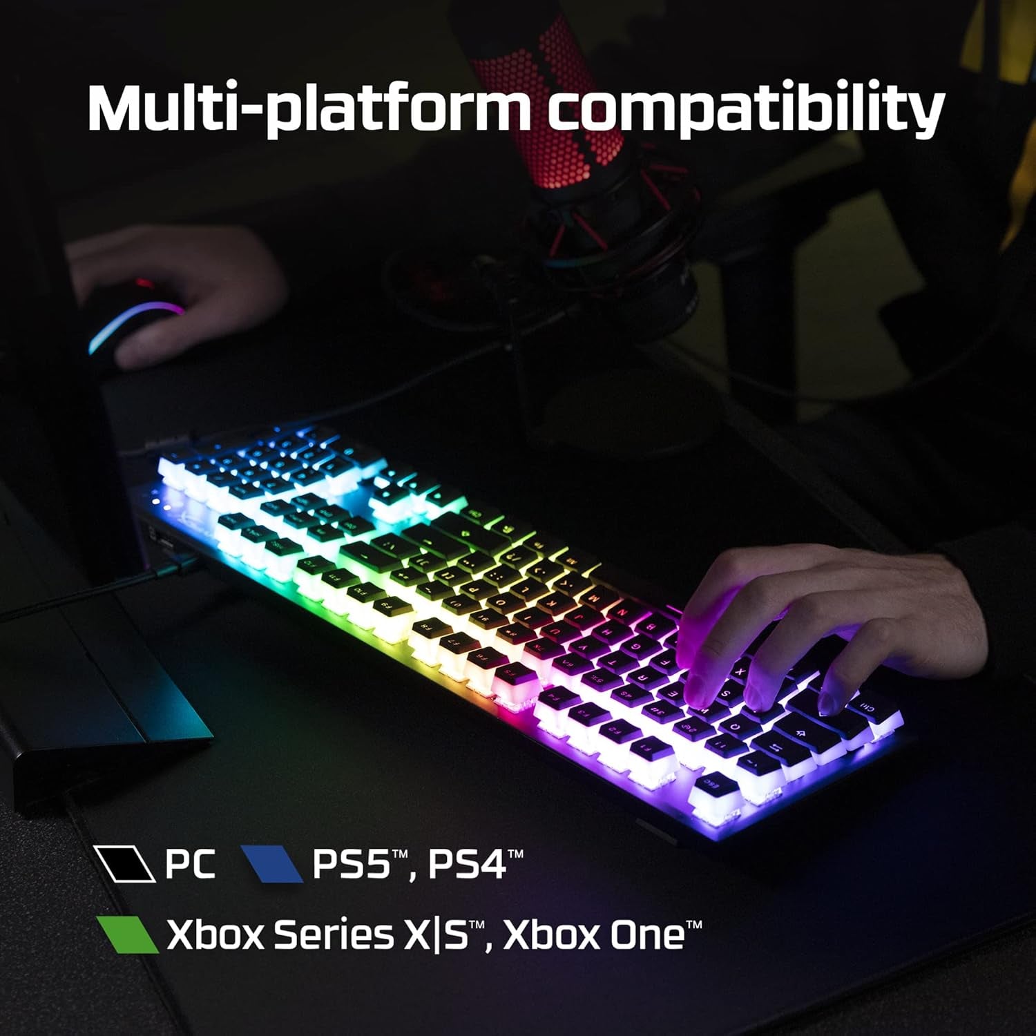 Alloy Origins 60 - Mechanical Gaming Keyboard, Ultra Compact 60% Form Factor, Double Shot PBT Keycaps, RGB LED Backlit- Linear Red Switch