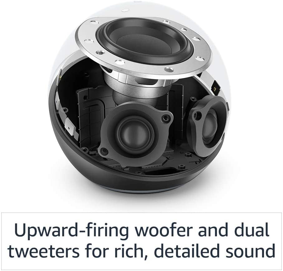 Echo (Newest Model), Alexa Speaker with Premium Sound, Ideal for Large Bedrooms, Living Rooms and Kitchens