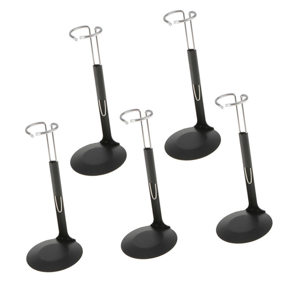 5 Set Action Figure Display Stands C-shaped For 12 Inch Dolls Showcase