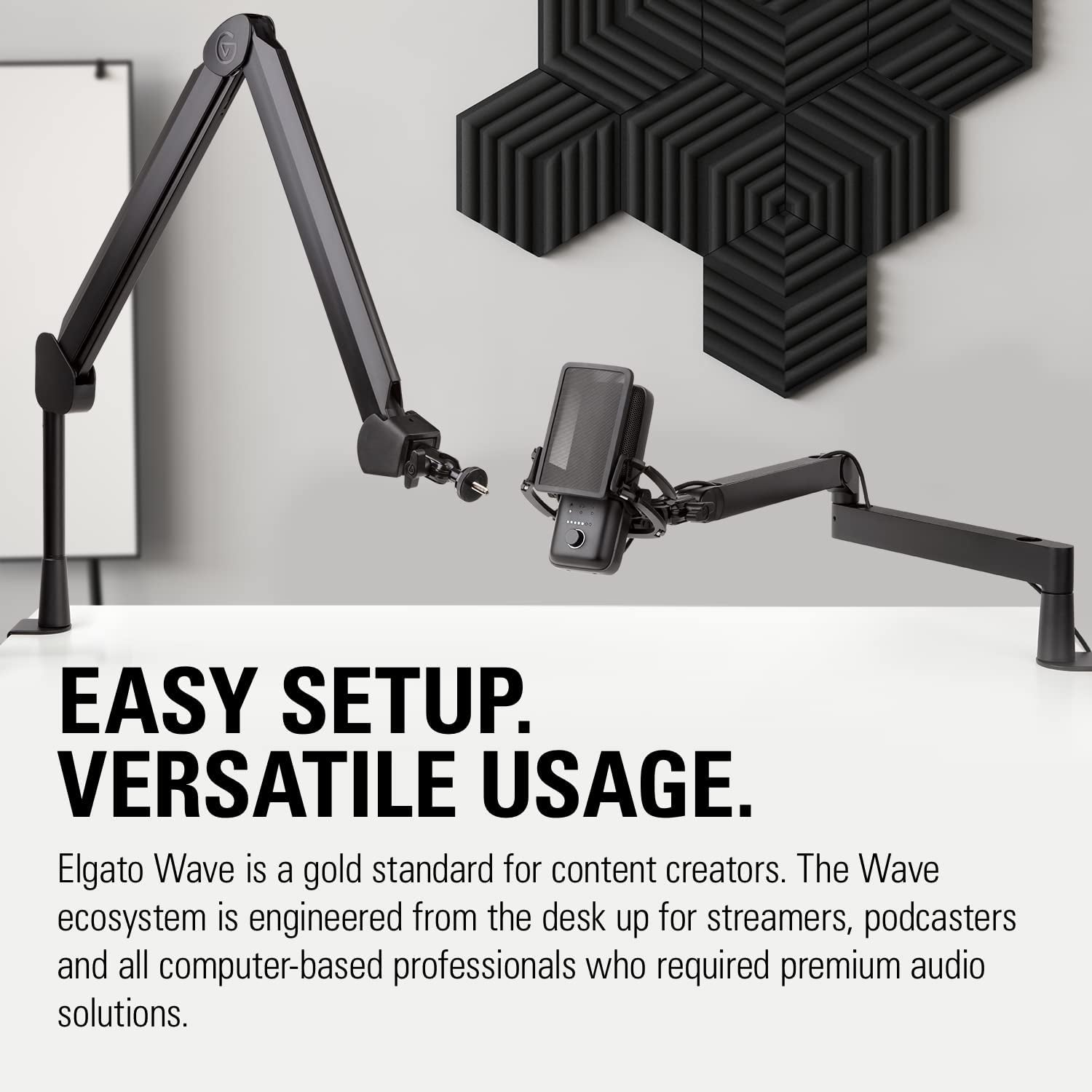 Wave:3 - Premium Studio Quality USB Condenser Microphone for Streaming, Podcast, Gaming and Home Office, Free Mixer Software, Sound Effect Plugins, Anti-Distortion, Plug ’N Play, PC