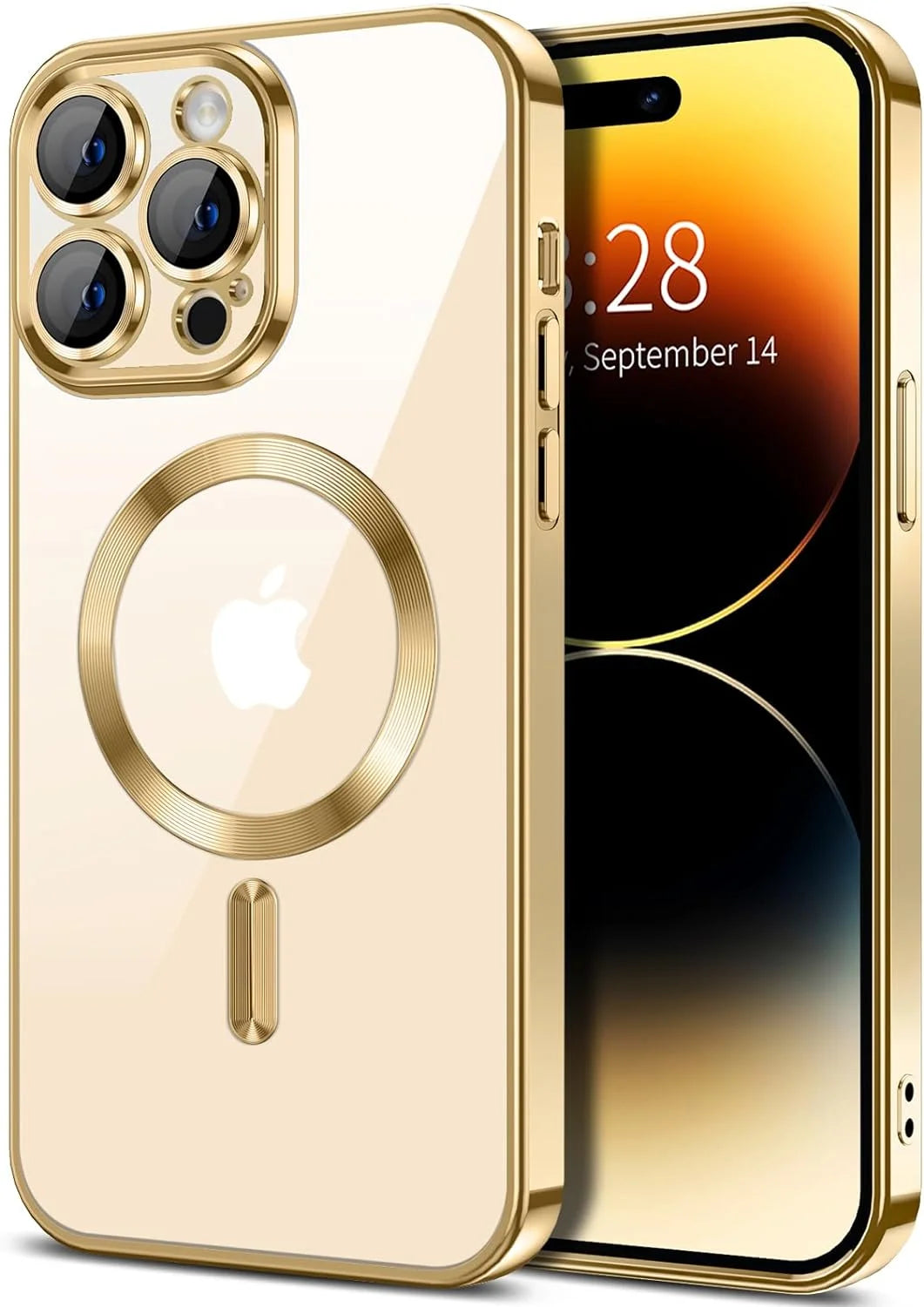Transparent Phone Case for Apple iPhone 14 Pro Max Clear Magnetic Case