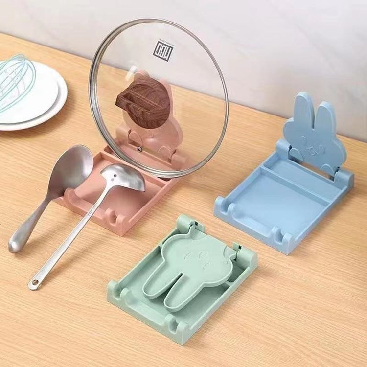 Kitchen Shelves Folding Pot Lid Rack Spatula Rack Integrated Shelves