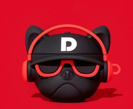 Mini sports high battery wireless dual earbuds with hip hop bulldog Bluetooth design and IPX5 waterproof rating