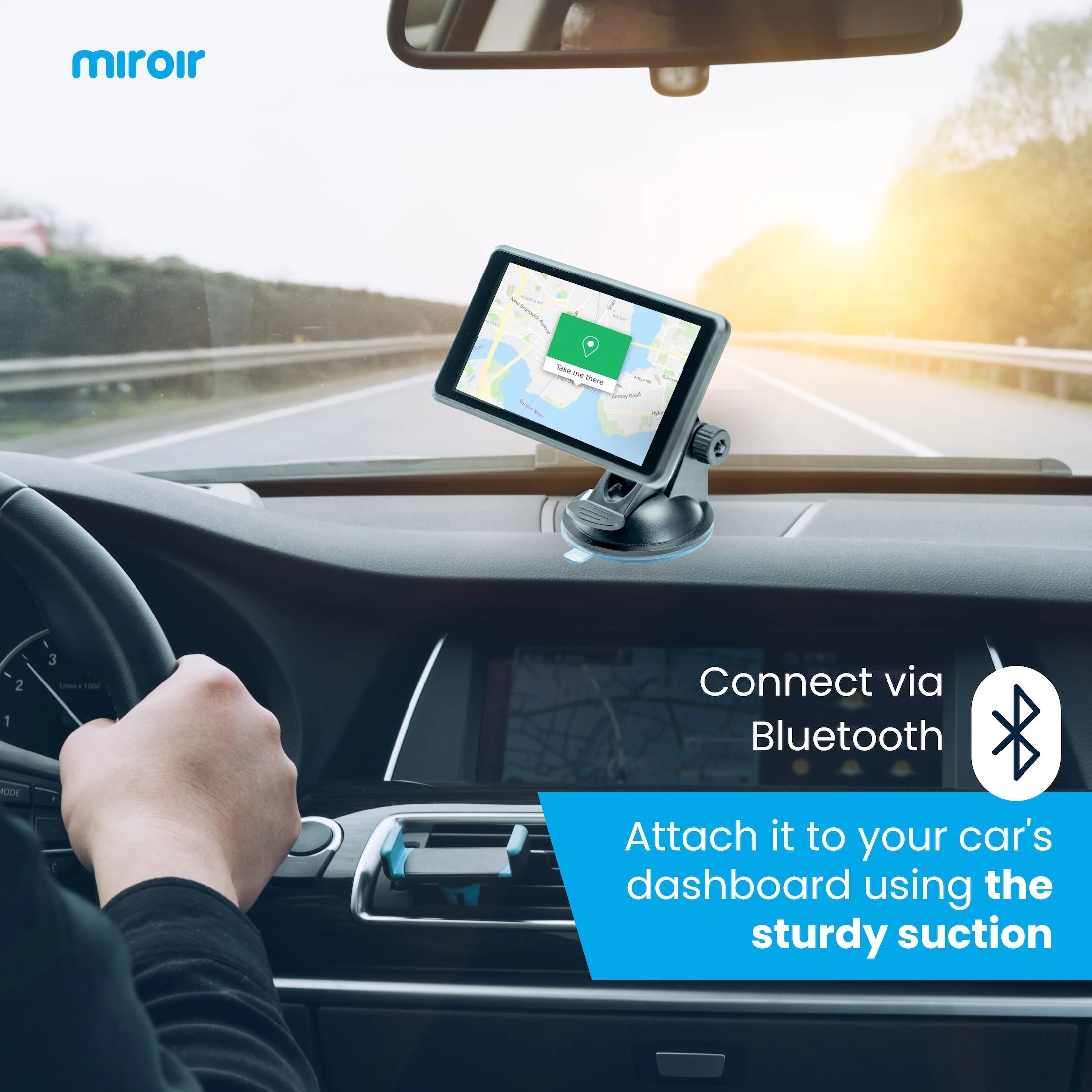 5" Portable Car In-Dash Unit with Wireless Carplay & Android Auto
