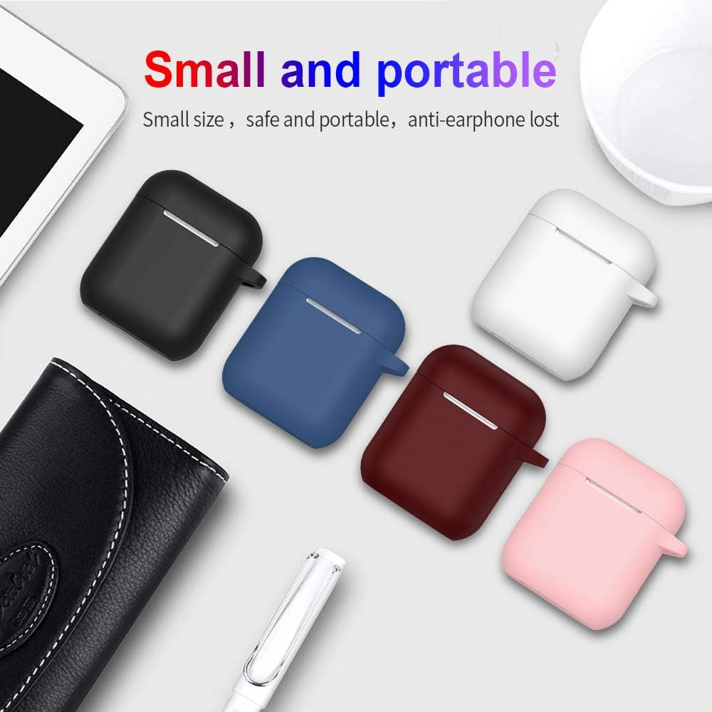 Silicone Case for Apple Airpods 1 & 2 Wireless and Wired Charging Case (Front LED Visible)