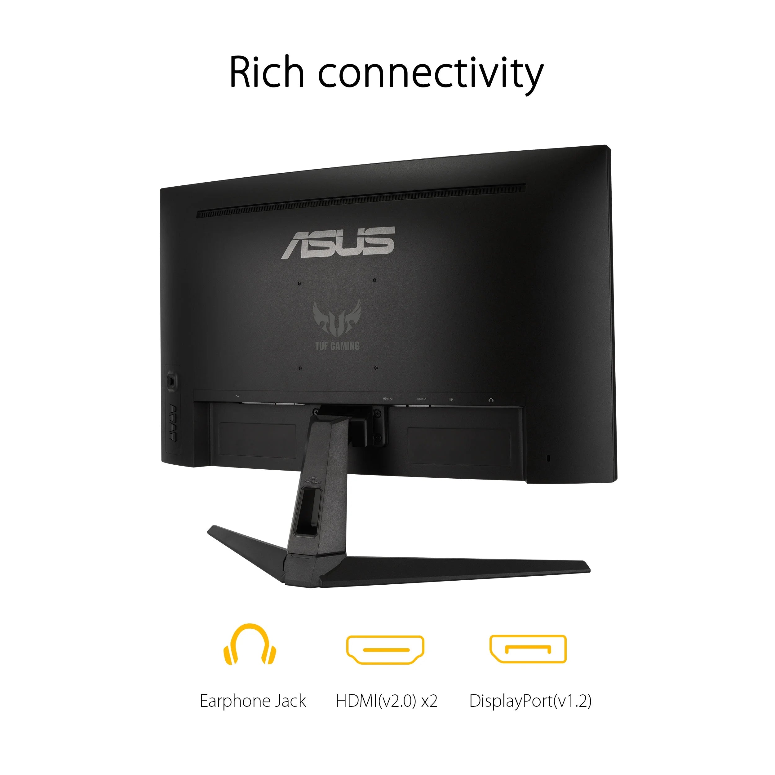 TUF Gaming 27" QHD Curved Gaming Monitor – QHD (2560X1440), 165Hz(Above 144Hz), Extreme Low Motion Blur™, Adaptive-Sync, Freesync™ Premium, 1Ms (MPRT)