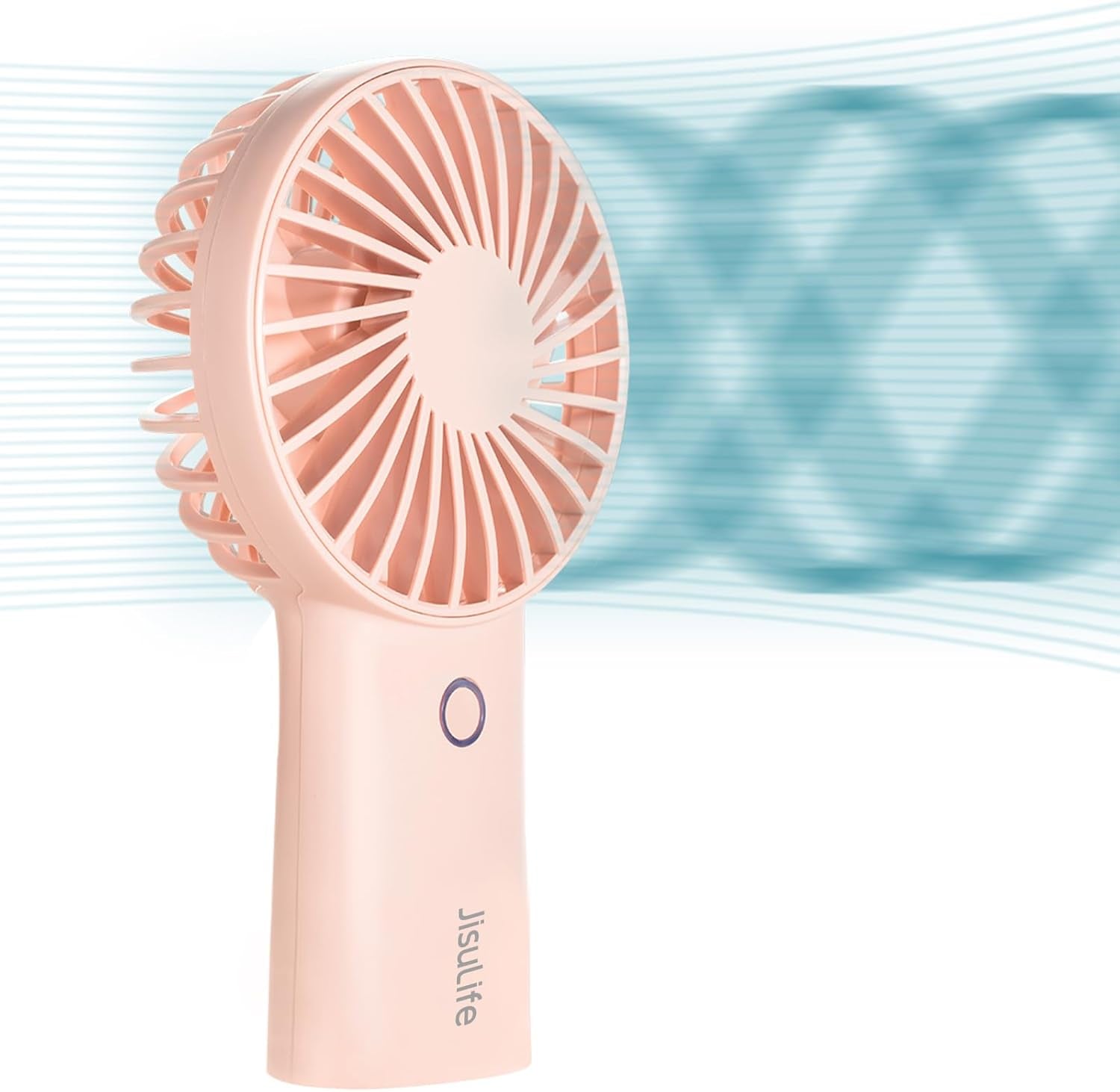 Handheld Portable Fan [20H Max Cooling Time] Mini Hand Fan, 4000Mah USB Rechargeable Personal Fan, Battery Operated Small Fan with 3 Speeds for Travel/Commute/Makeup/Office