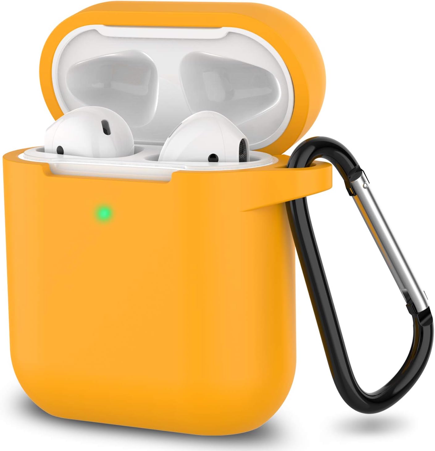 Silicone Case for Apple Airpods 1 & 2 Wireless and Wired Charging Case (Front LED Visible)