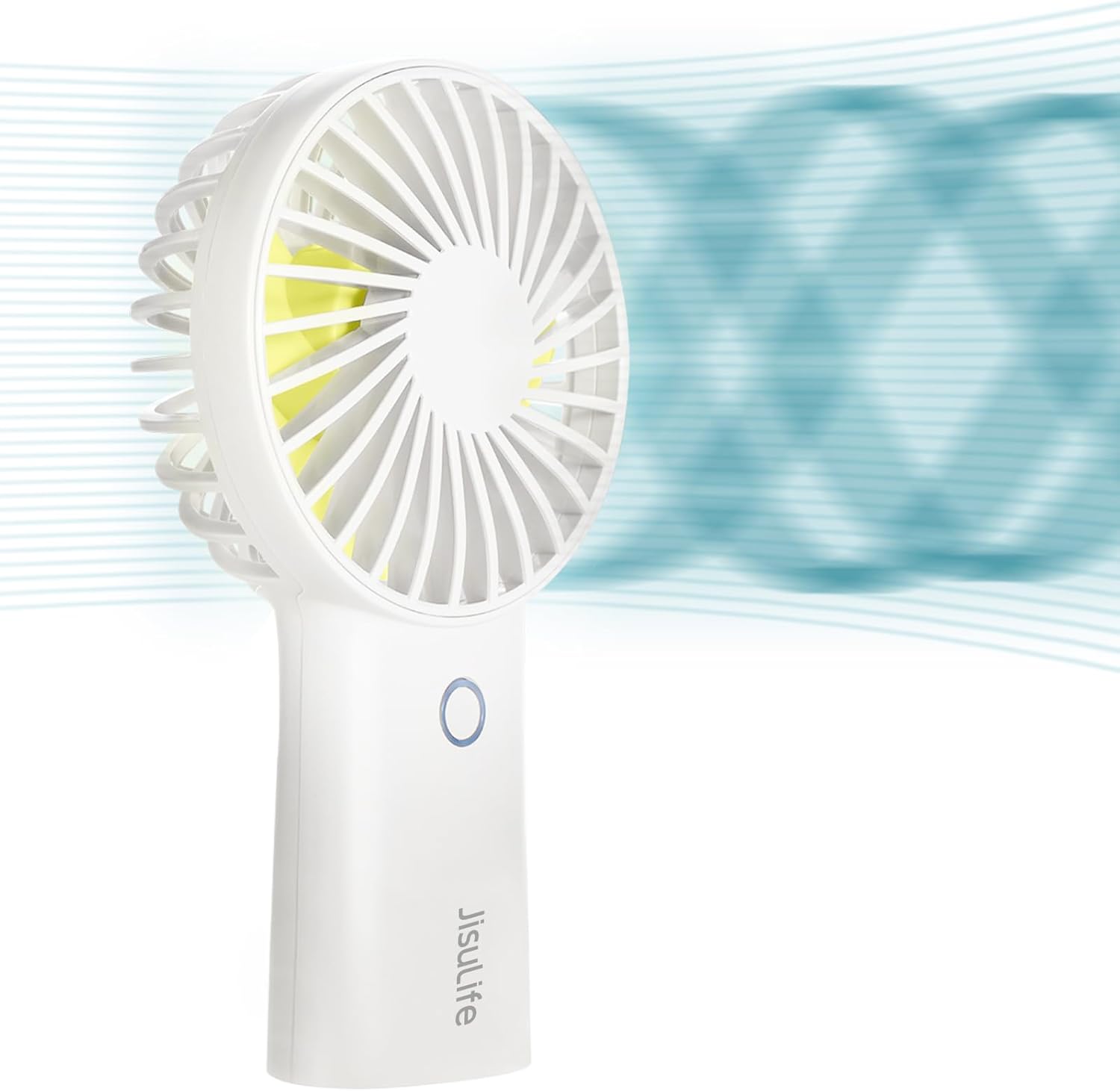 Handheld Portable Fan [20H Max Cooling Time] Mini Hand Fan, 4000Mah USB Rechargeable Personal Fan, Battery Operated Small Fan with 3 Speeds for Travel/Commute/Makeup/Office