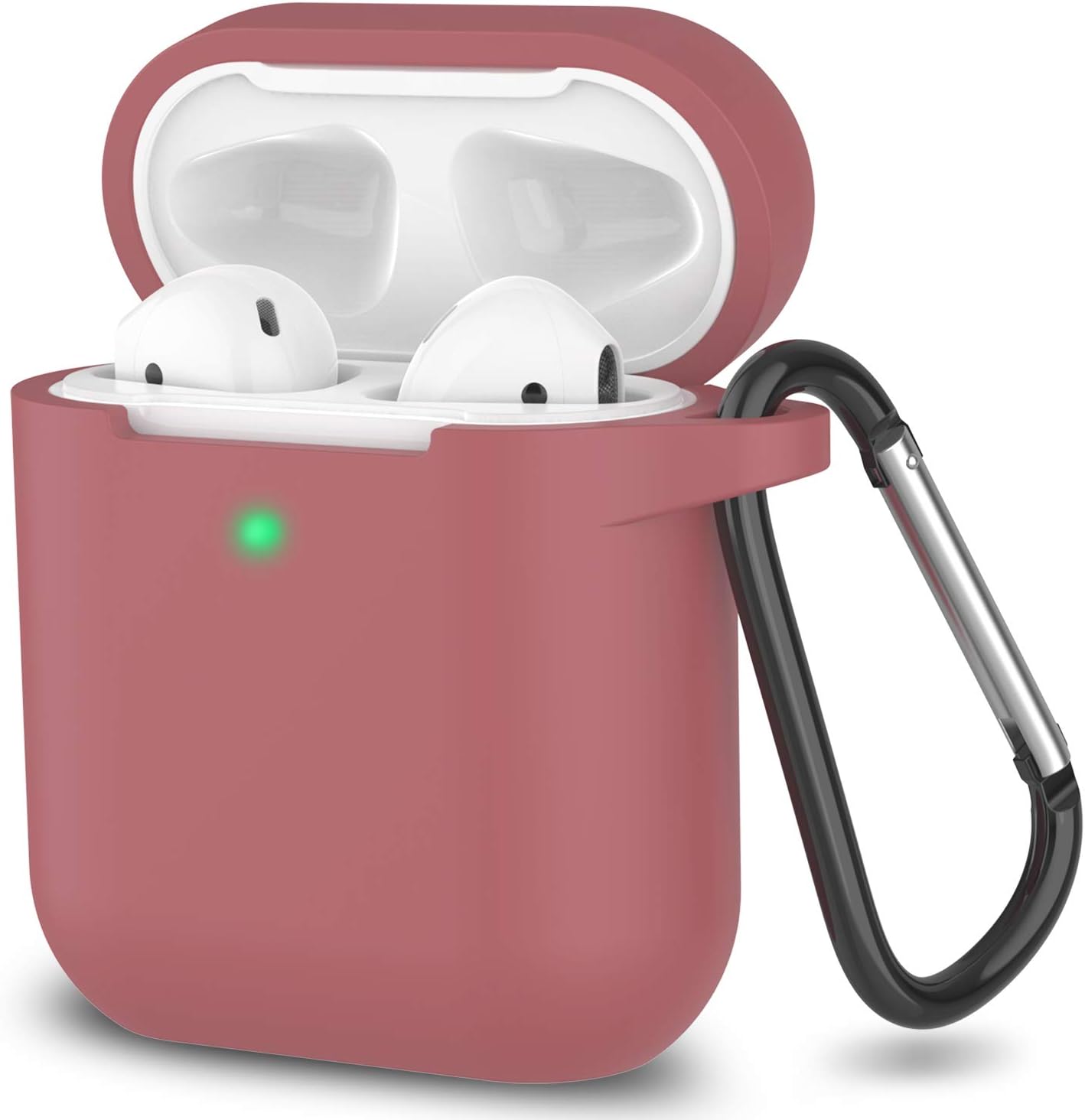 Silicone Case for Apple Airpods 1 & 2 Wireless and Wired Charging Case (Front LED Visible)