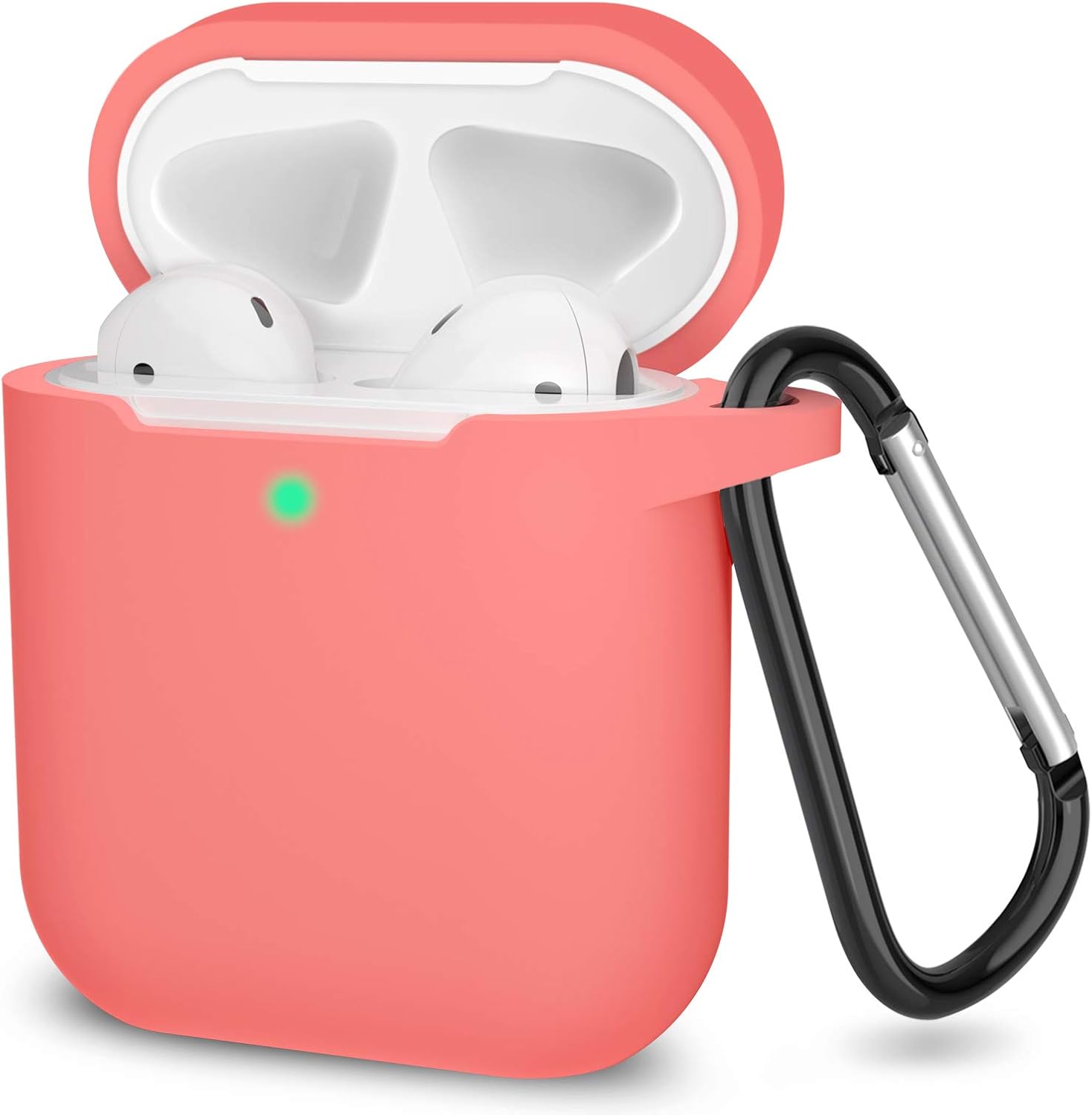 Silicone Case for Apple Airpods 1 & 2 Wireless and Wired Charging Case (Front LED Visible)