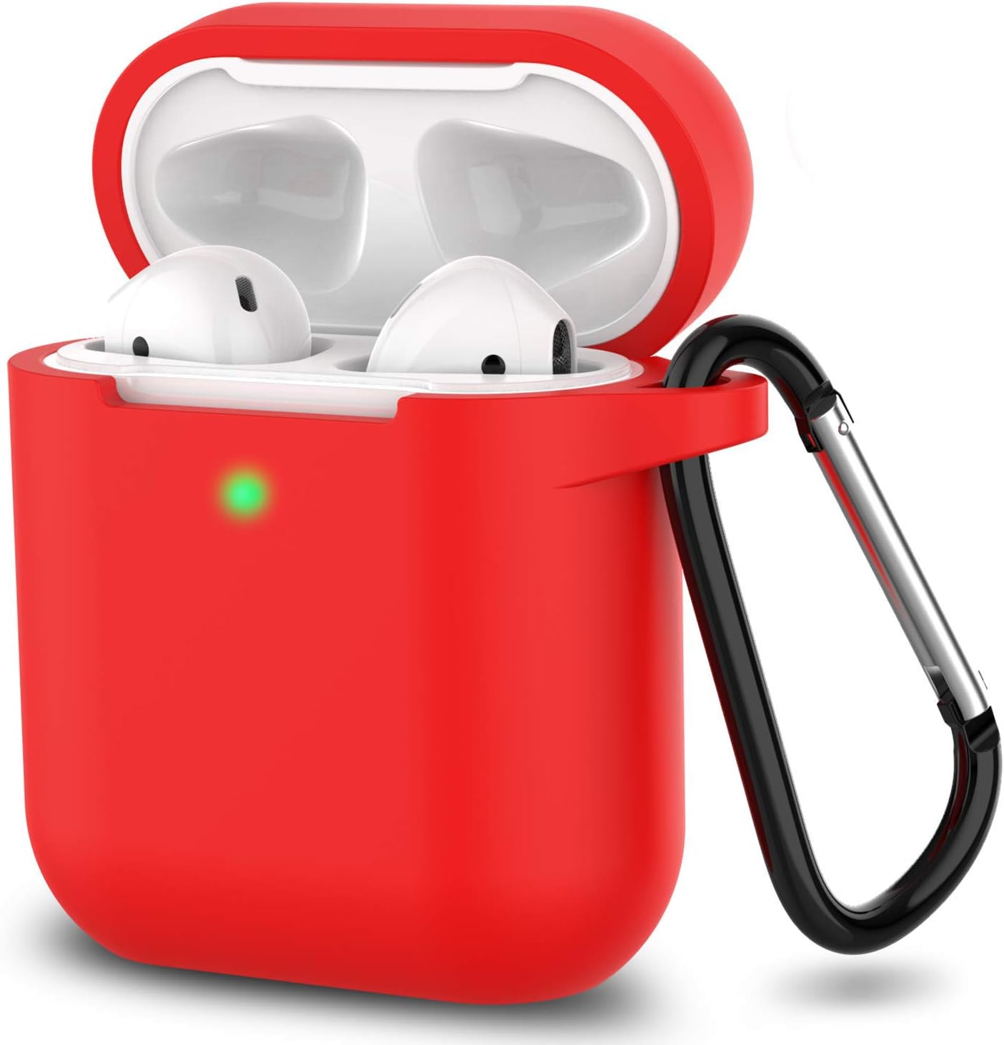 Silicone Case for Apple Airpods 1 & 2 Wireless and Wired Charging Case (Front LED Visible)
