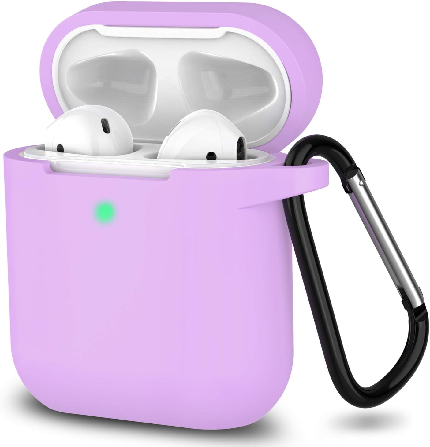 Silicone Case for Apple Airpods 1 & 2 Wireless and Wired Charging Case (Front LED Visible)