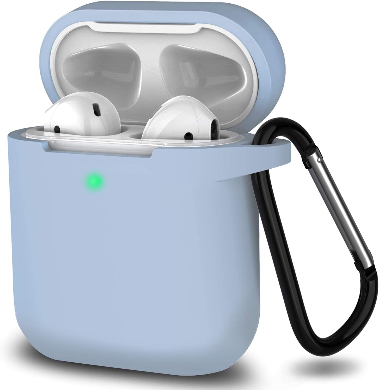 Silicone Case for Apple Airpods 1 & 2 Wireless and Wired Charging Case (Front LED Visible)