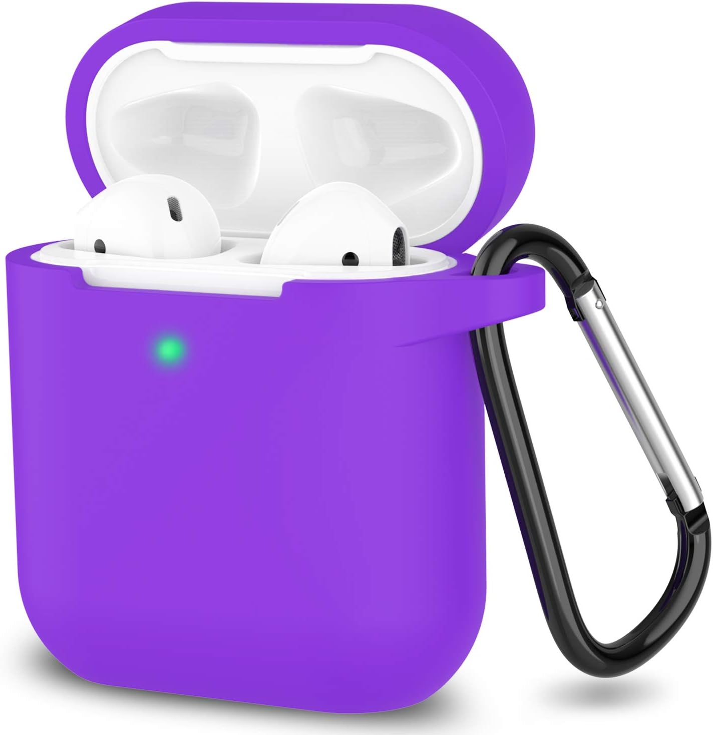 Silicone Case for Apple Airpods 1 & 2 Wireless and Wired Charging Case (Front LED Visible)