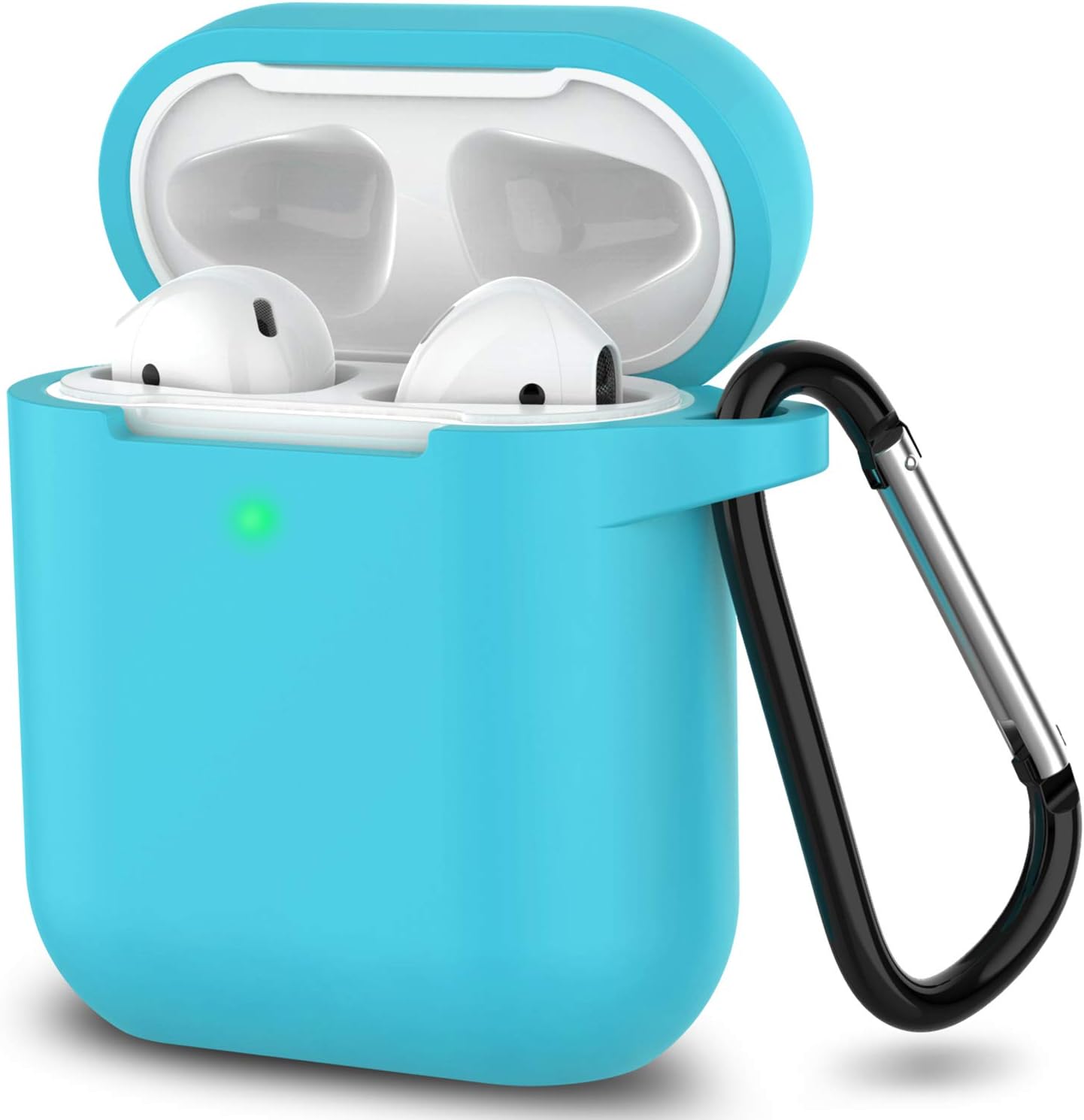 Silicone Case for Apple Airpods 1 & 2 Wireless and Wired Charging Case (Front LED Visible)