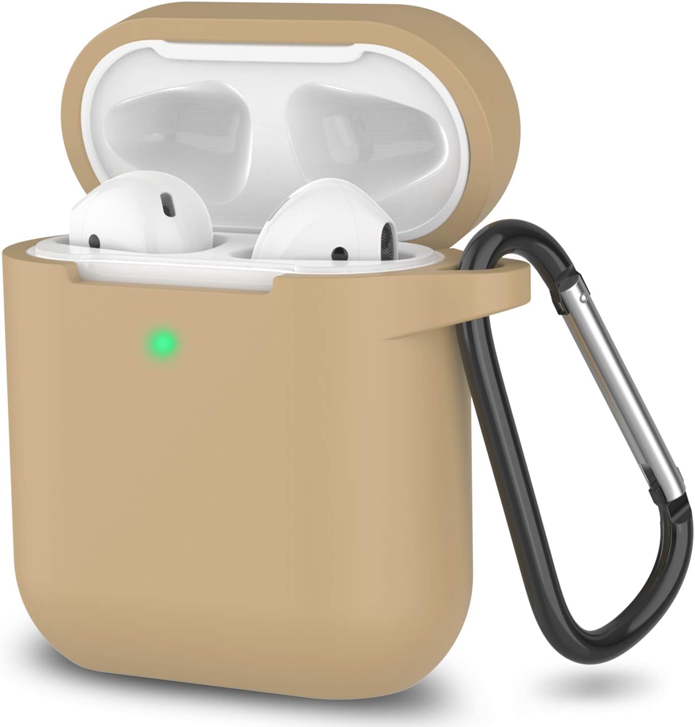 Silicone Case for Apple Airpods 1 & 2 Wireless and Wired Charging Case (Front LED Visible)