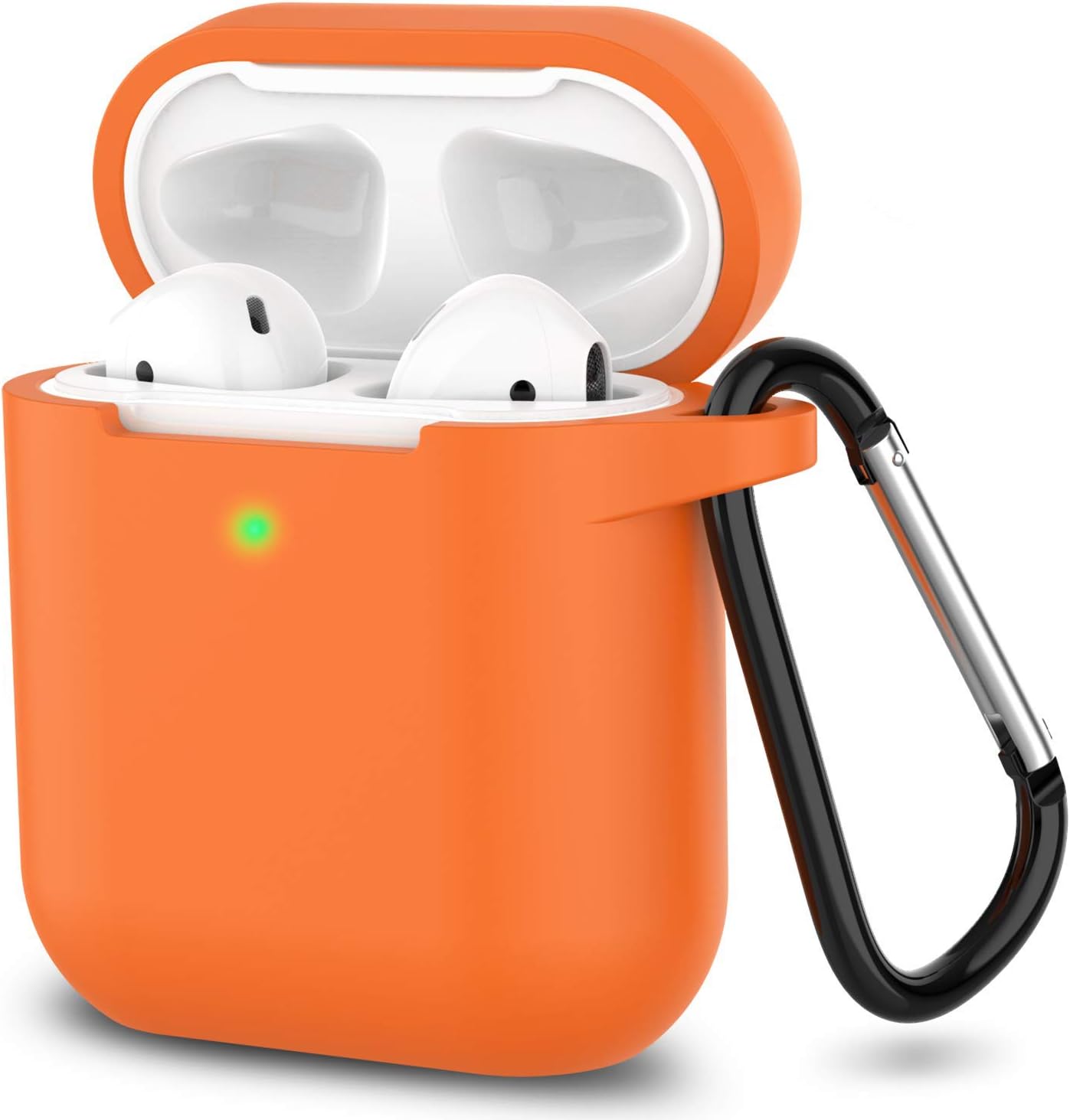 Silicone Case for Apple Airpods 1 & 2 Wireless and Wired Charging Case (Front LED Visible)