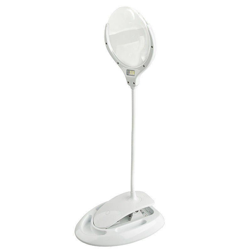 Rechargeable Second Gear Brightness Optical Lens 5-10 Times Multiple LED Lamp Stands