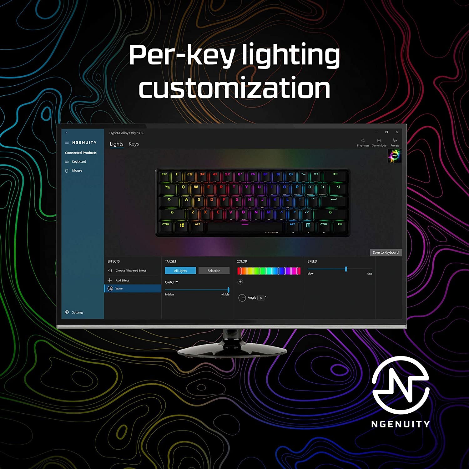Alloy Origins 60 - Mechanical Gaming Keyboard, Ultra Compact 60% Form Factor, Double Shot PBT Keycaps, RGB LED Backlit- Linear Red Switch