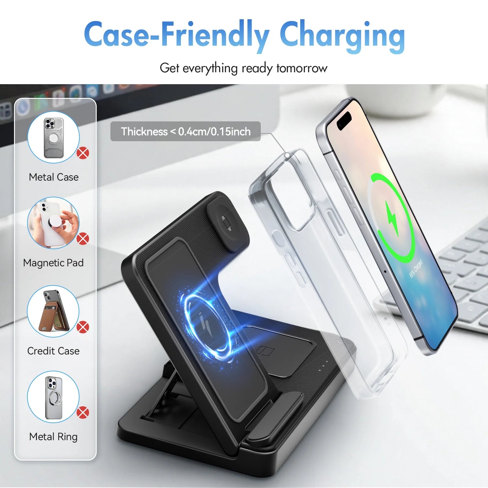 3 in 1 Charging Station for Recent Apple Prodcuts