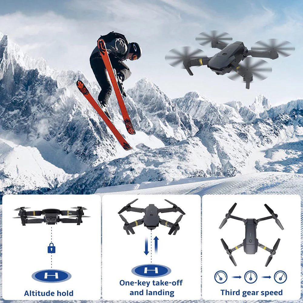 Drone with Camera 4K, Drones for Adults, Wifi FPV RC Quadcopter with Multiple Flight Modes, Headless Mode, One Key Start Mode