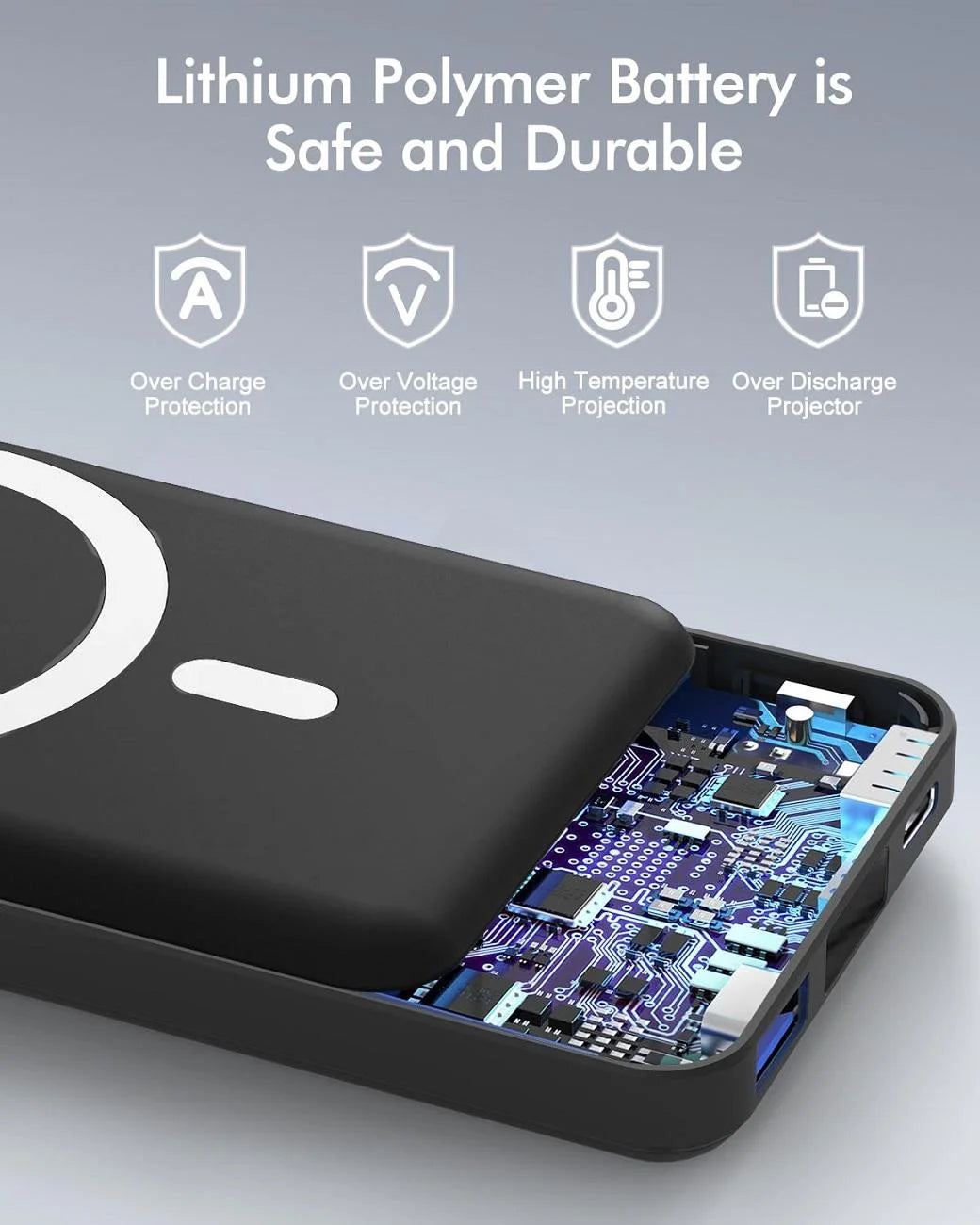 Wireless Portable Charger, 10000Mah Magnetic Power Bank LED Display 22.5W PD Fast Charging Battery Pack for Iphone 16/15/14/13/12/Mini/Pro/Pro Max