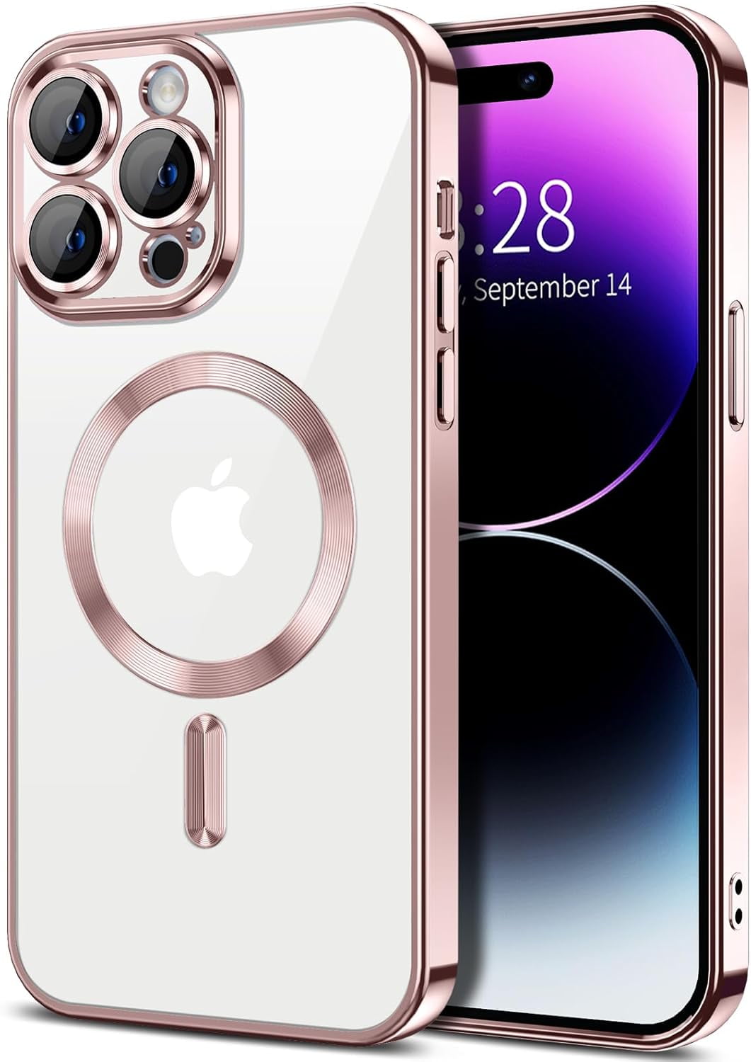 Transparent Phone Case for Apple iPhone 14 Pro Max Clear Magnetic Case