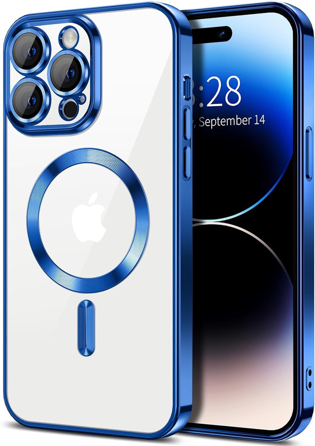Transparent Phone Case for Apple iPhone 14 Pro Max Clear Magnetic Case
