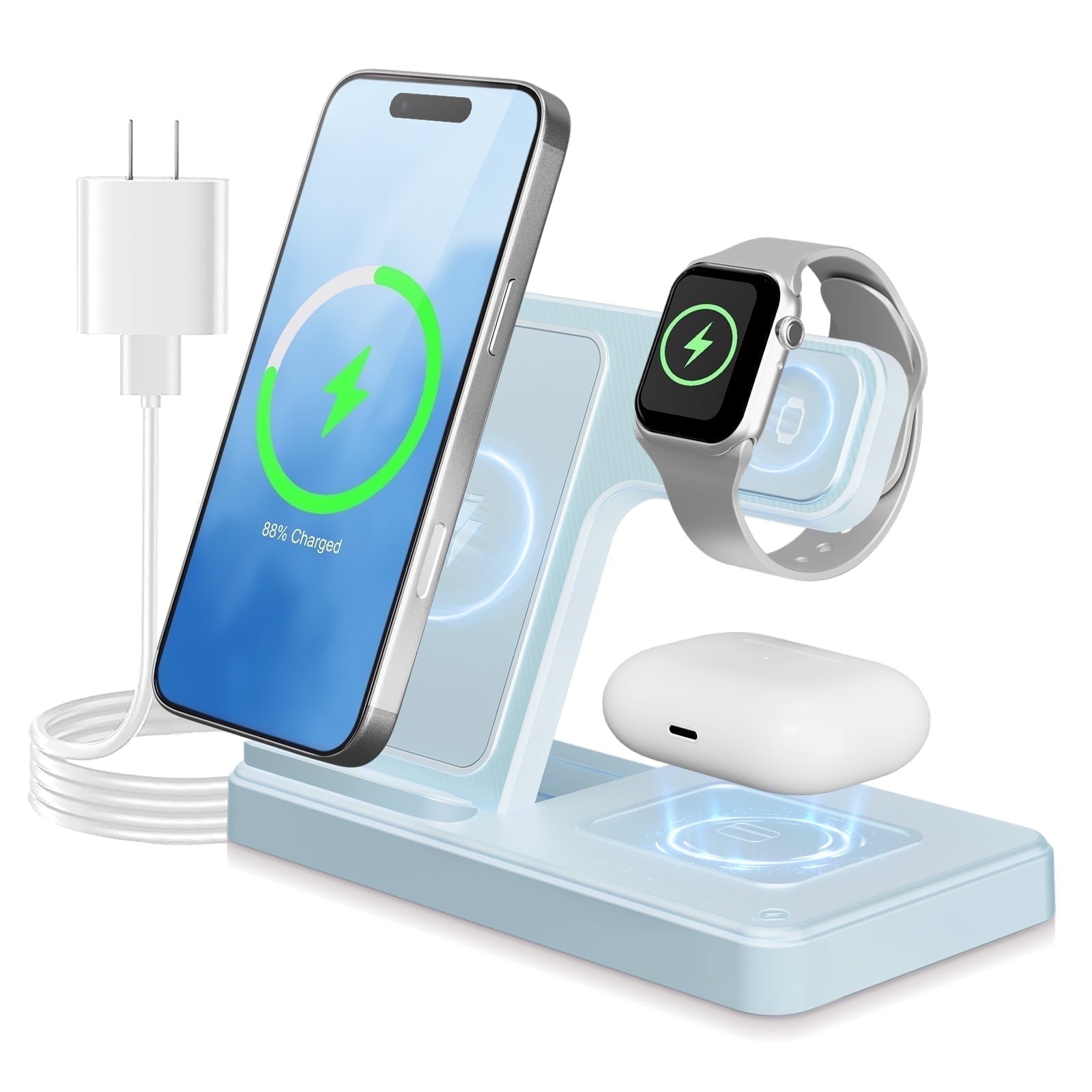 3 in 1 Charging Station for Recent Apple Prodcuts