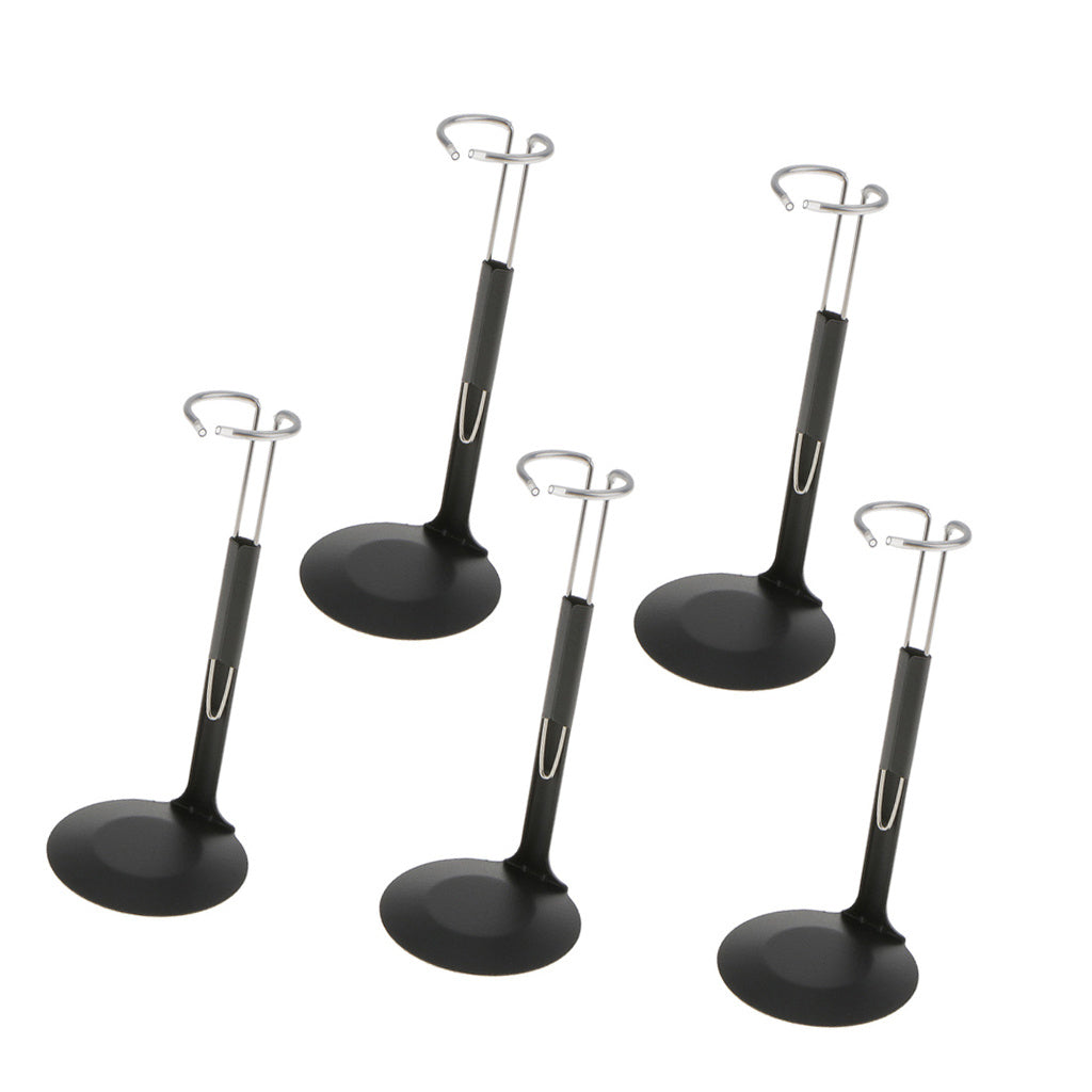 5 Set Action Figure Display Stands C-shaped For 12 Inch Dolls Showcase