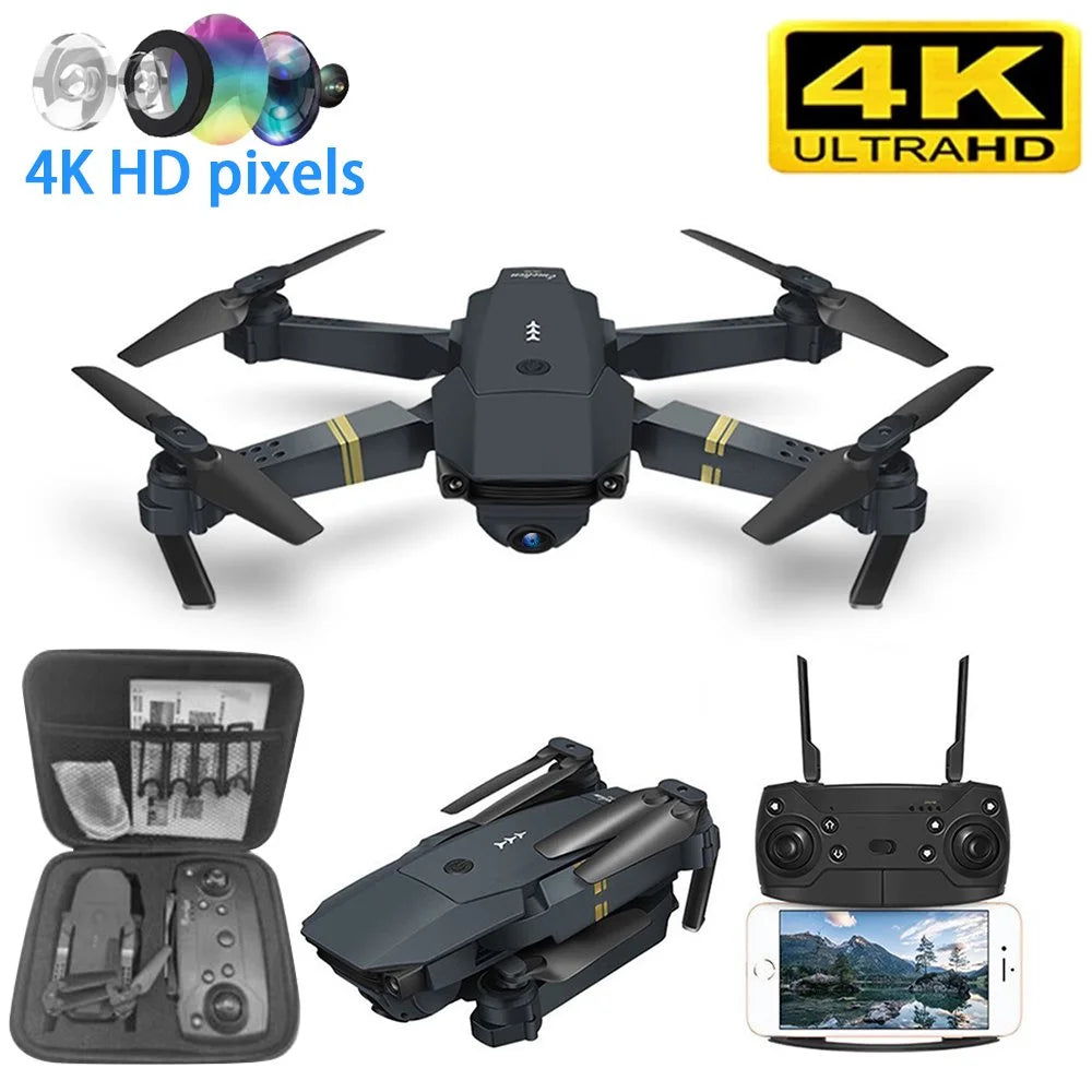 Drone with Camera 4K, Drones for Adults, Wifi FPV RC Quadcopter with Multiple Flight Modes, Headless Mode, One Key Start Mode
