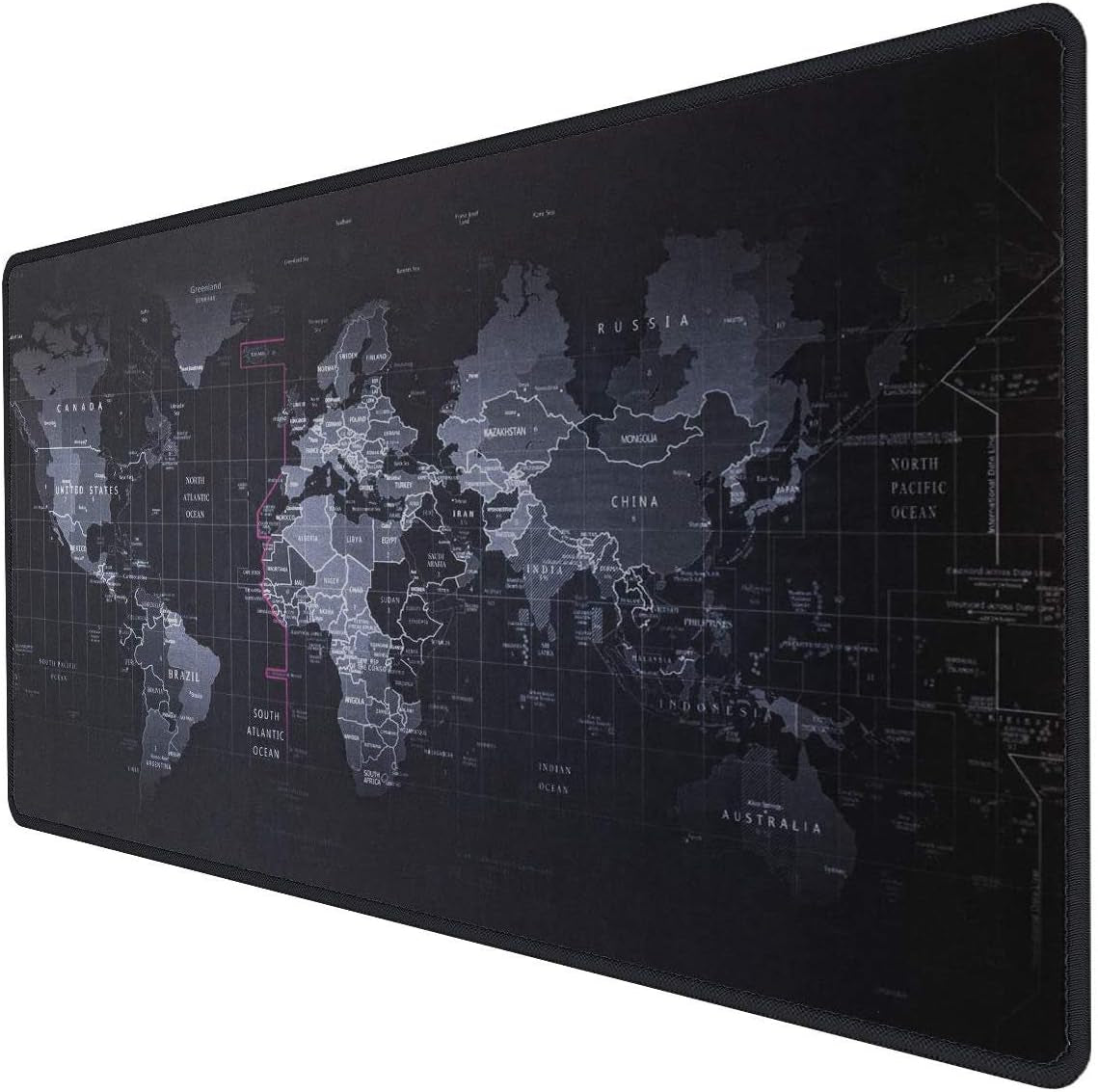 Large Gaming Mouse Map Pad 800×300×2MM (31.50X11.81X0.08 Inch),With Non-Slip Base, Waterproof and Foldable Pad, Desktop Pad Suitable for Gamers, Suitable for Desktop, Office and Home