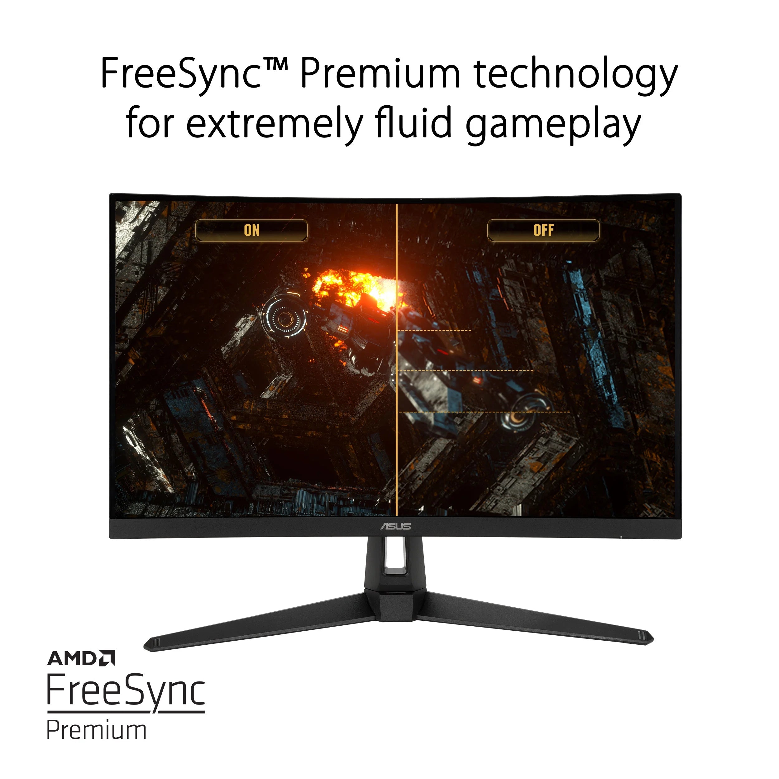 TUF Gaming 27" QHD Curved Gaming Monitor – QHD (2560X1440), 165Hz(Above 144Hz), Extreme Low Motion Blur™, Adaptive-Sync, Freesync™ Premium, 1Ms (MPRT)