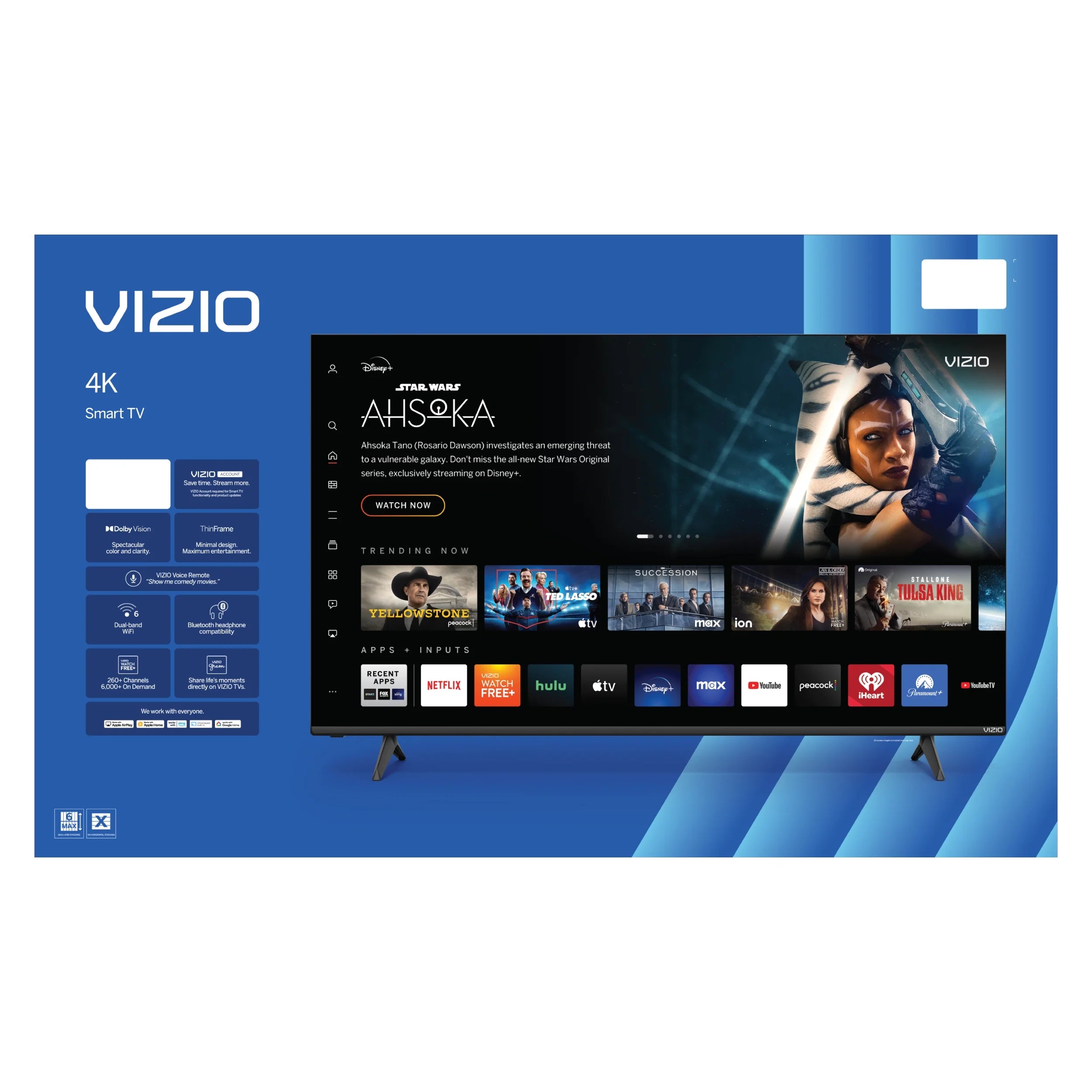 75” VIZIO Class 4K UHD LED HDR Smart TV (V4K75M-08)