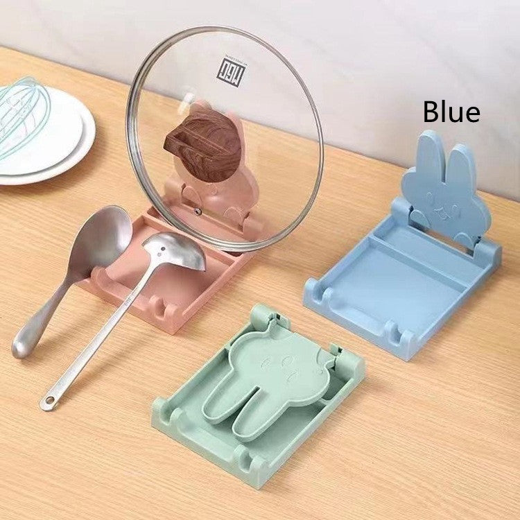 Kitchen Shelves Folding Pot Lid Rack Spatula Rack Integrated Shelves