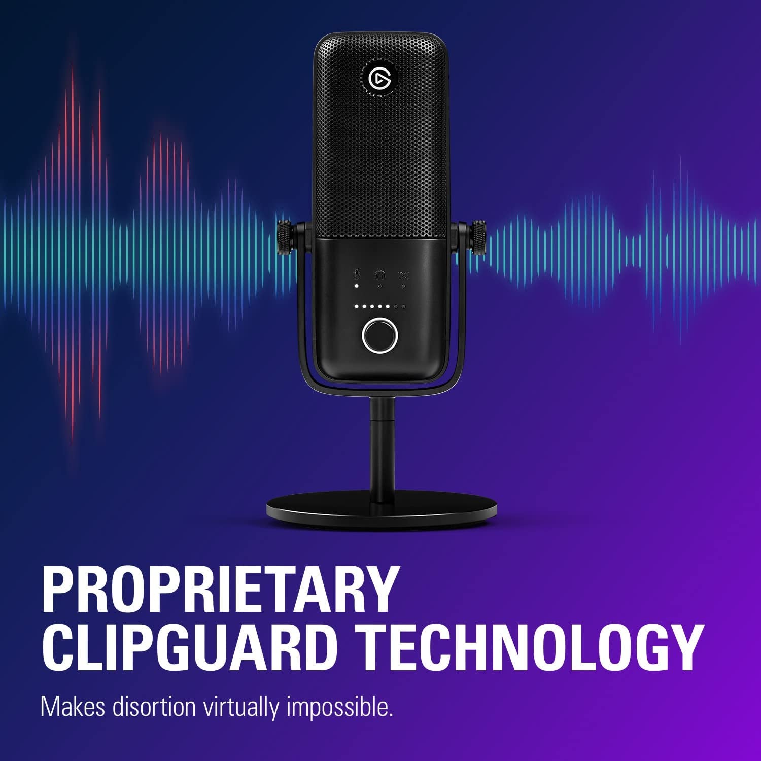 Wave:3 - Premium Studio Quality USB Condenser Microphone for Streaming, Podcast, Gaming and Home Office, Free Mixer Software, Sound Effect Plugins, Anti-Distortion, Plug ’N Play, PC