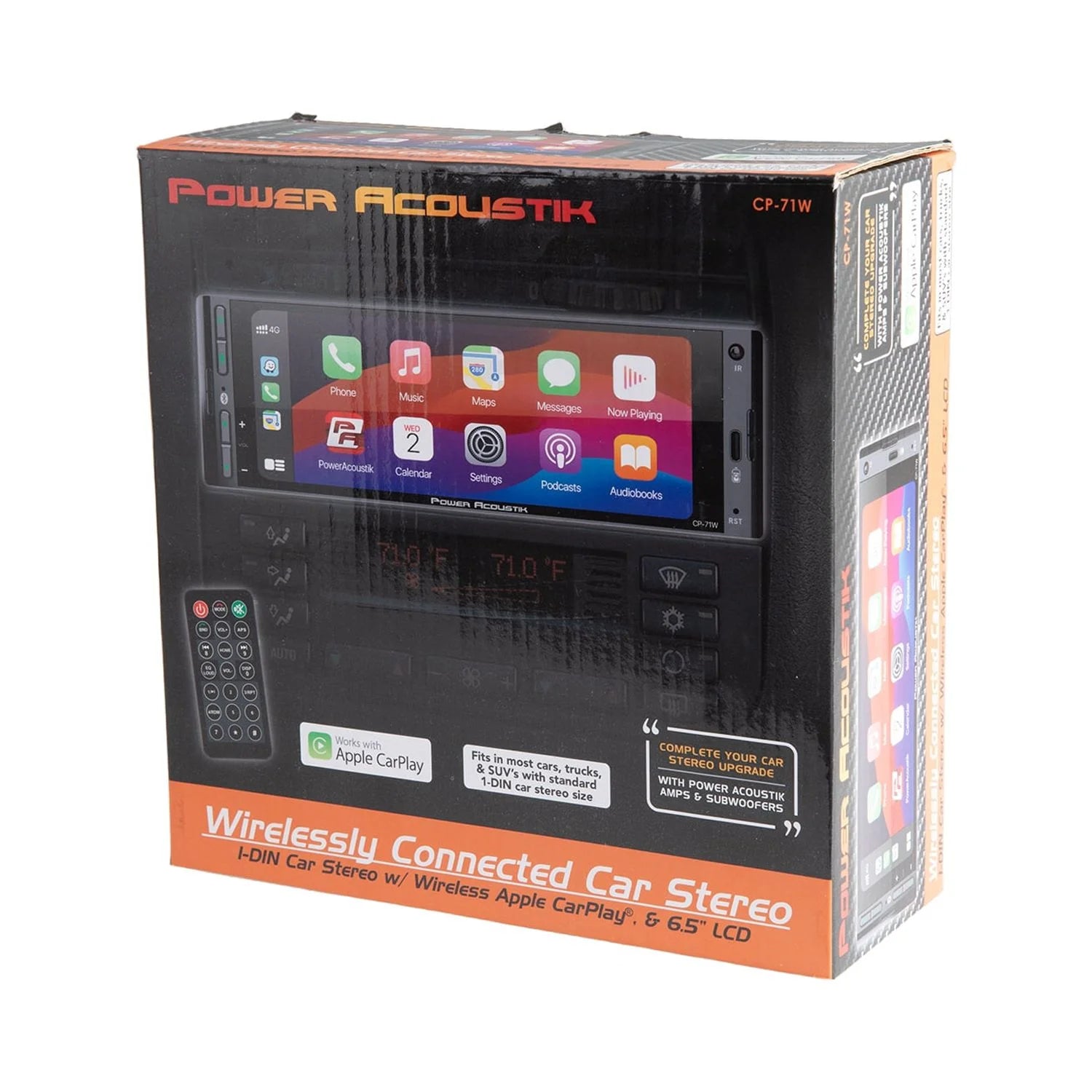 6.5" Color Touchscreen Car Stereo with Bluetooth, Apple Carplay & Android Auto