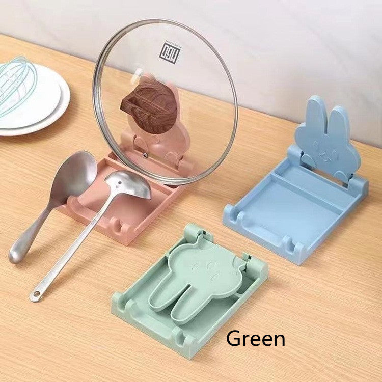 Kitchen Shelves Folding Pot Lid Rack Spatula Rack Integrated Shelves