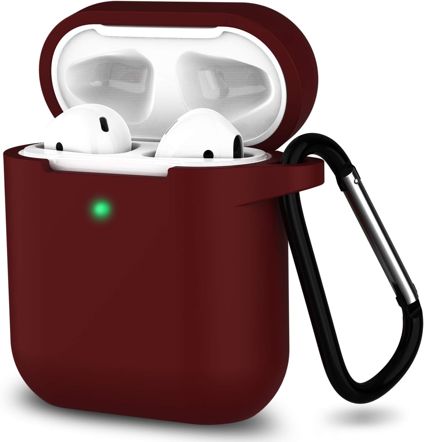 Silicone Case for Apple Airpods 1 & 2 Wireless and Wired Charging Case (Front LED Visible)
